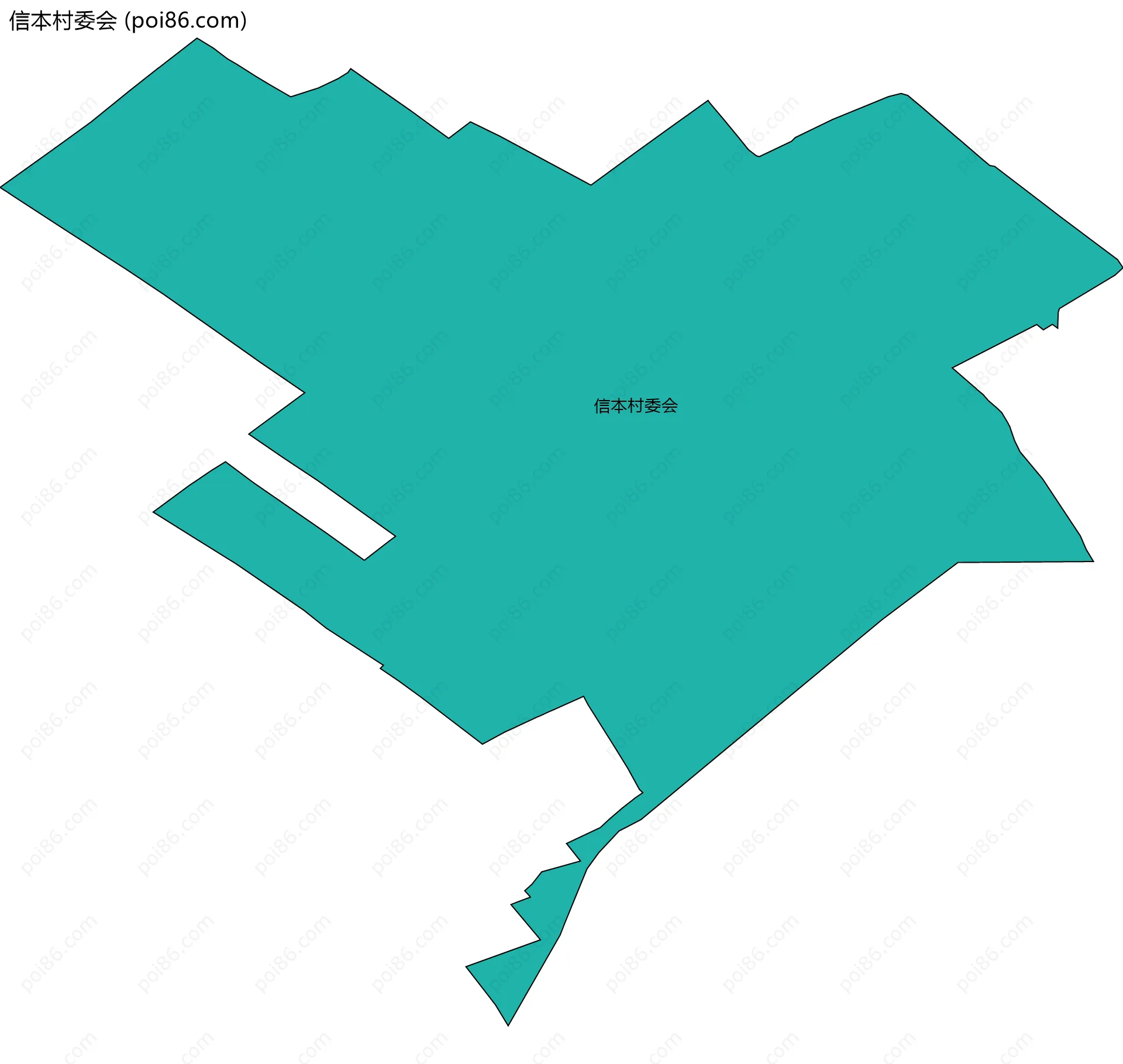 信本村委会边界地图