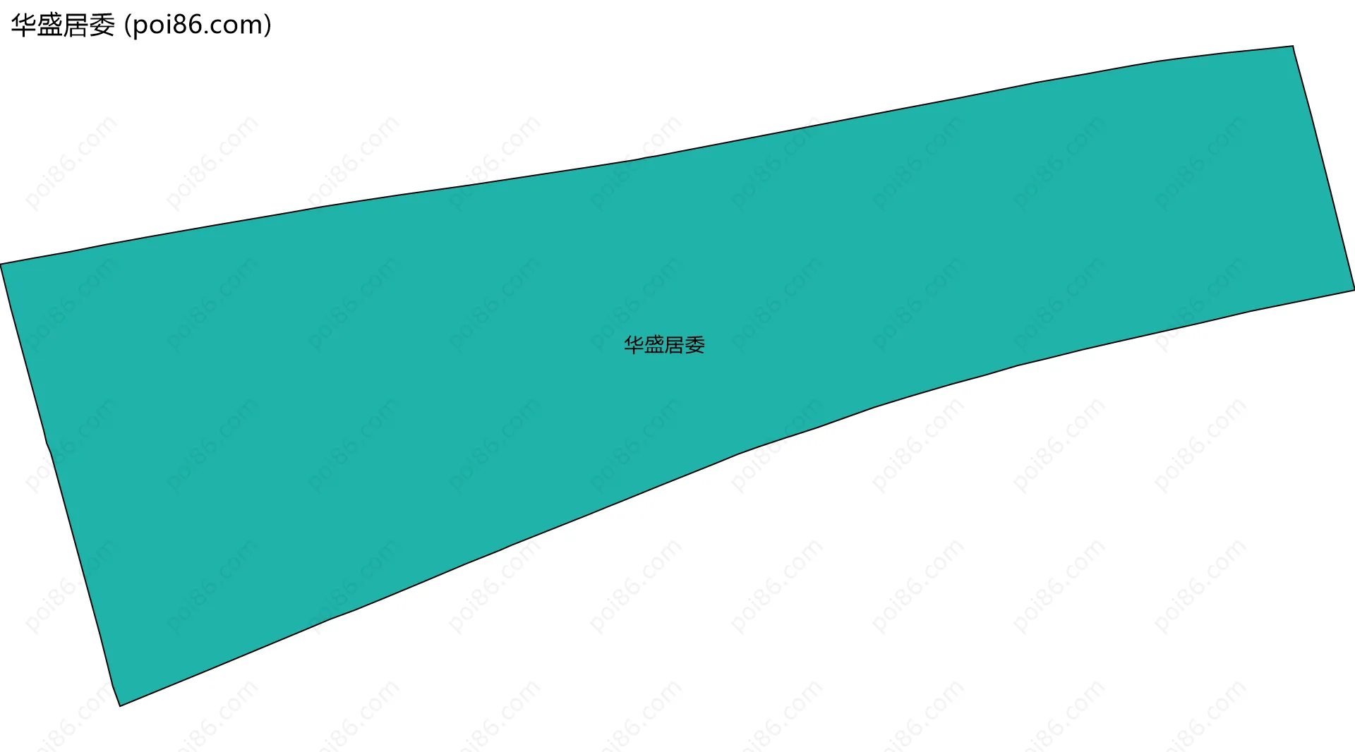 华盛居委边界地图