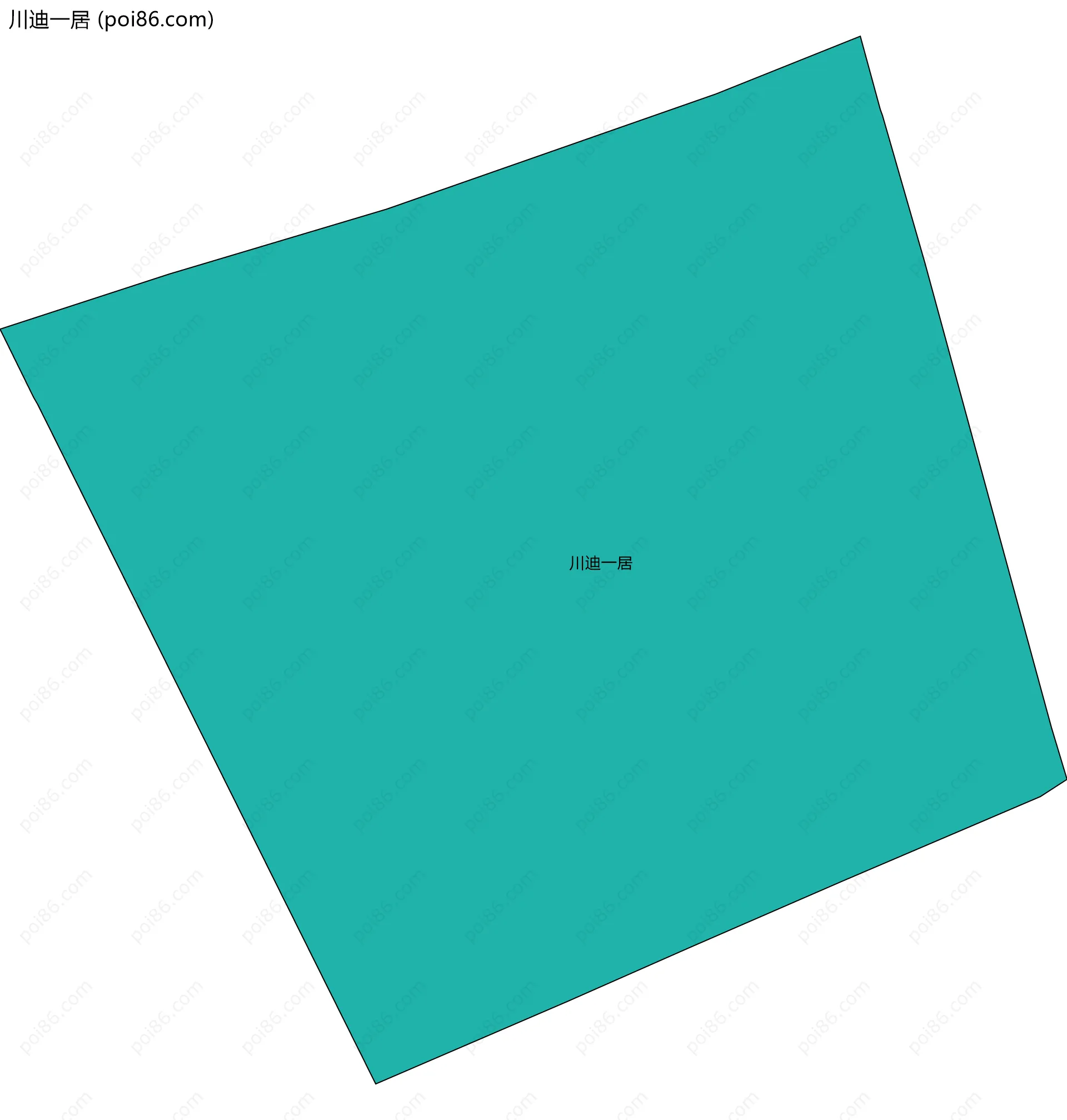 川迪一居边界地图