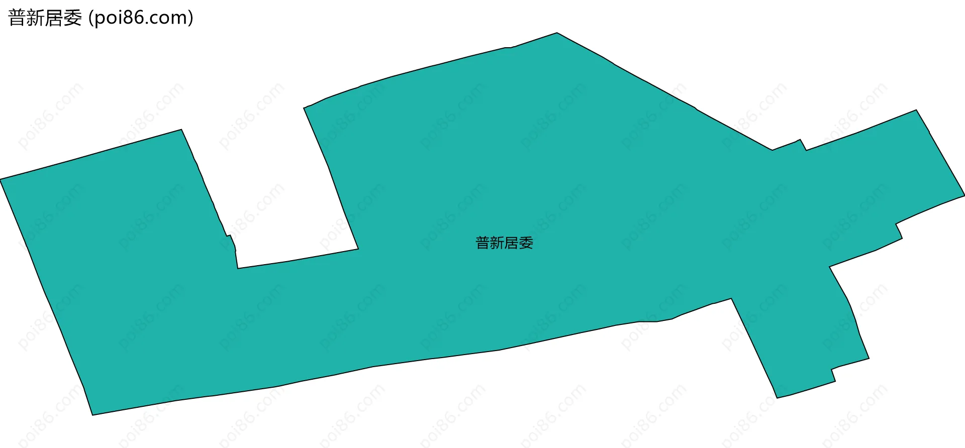 普新居委边界地图