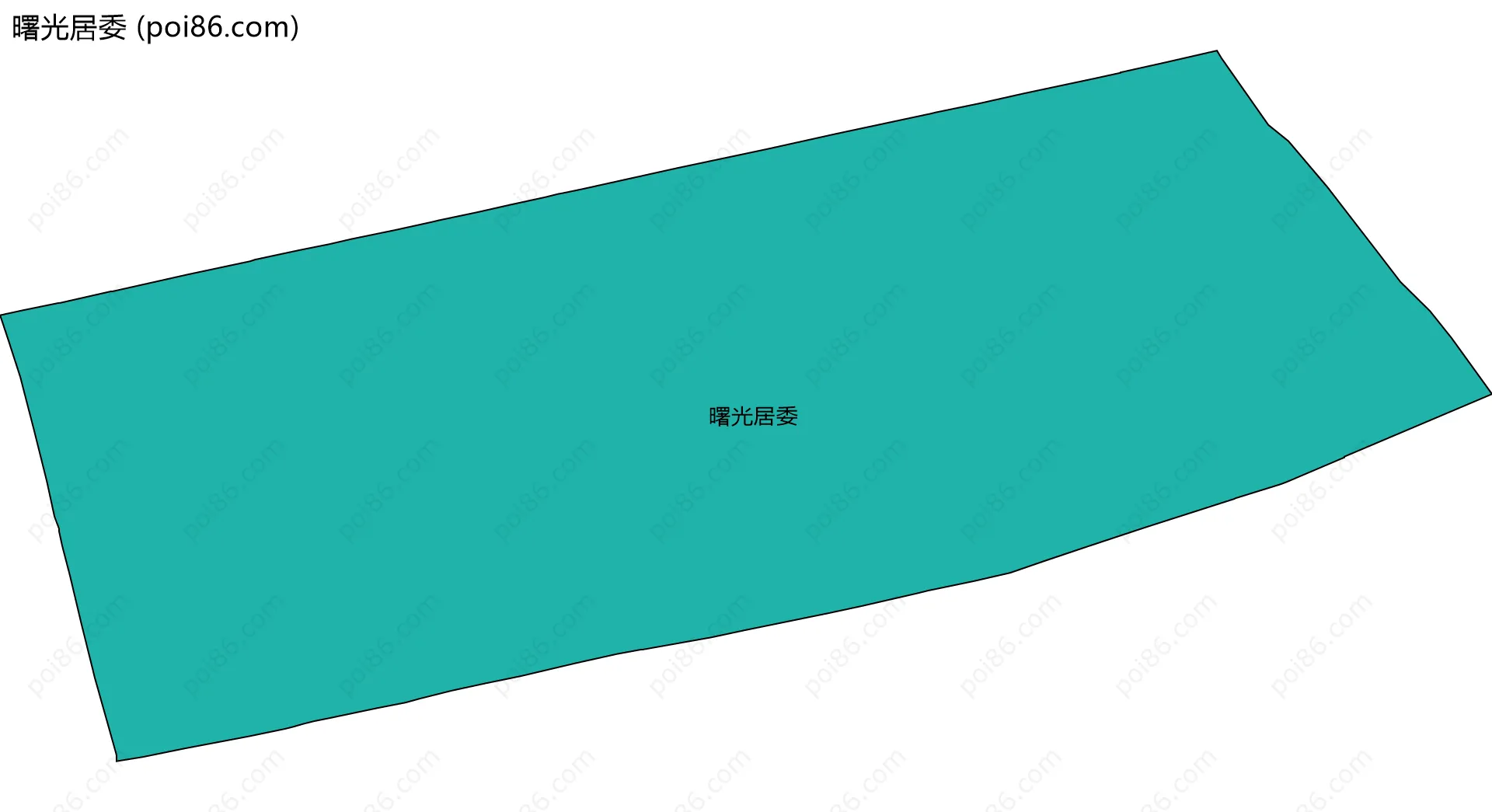 曙光居委边界地图