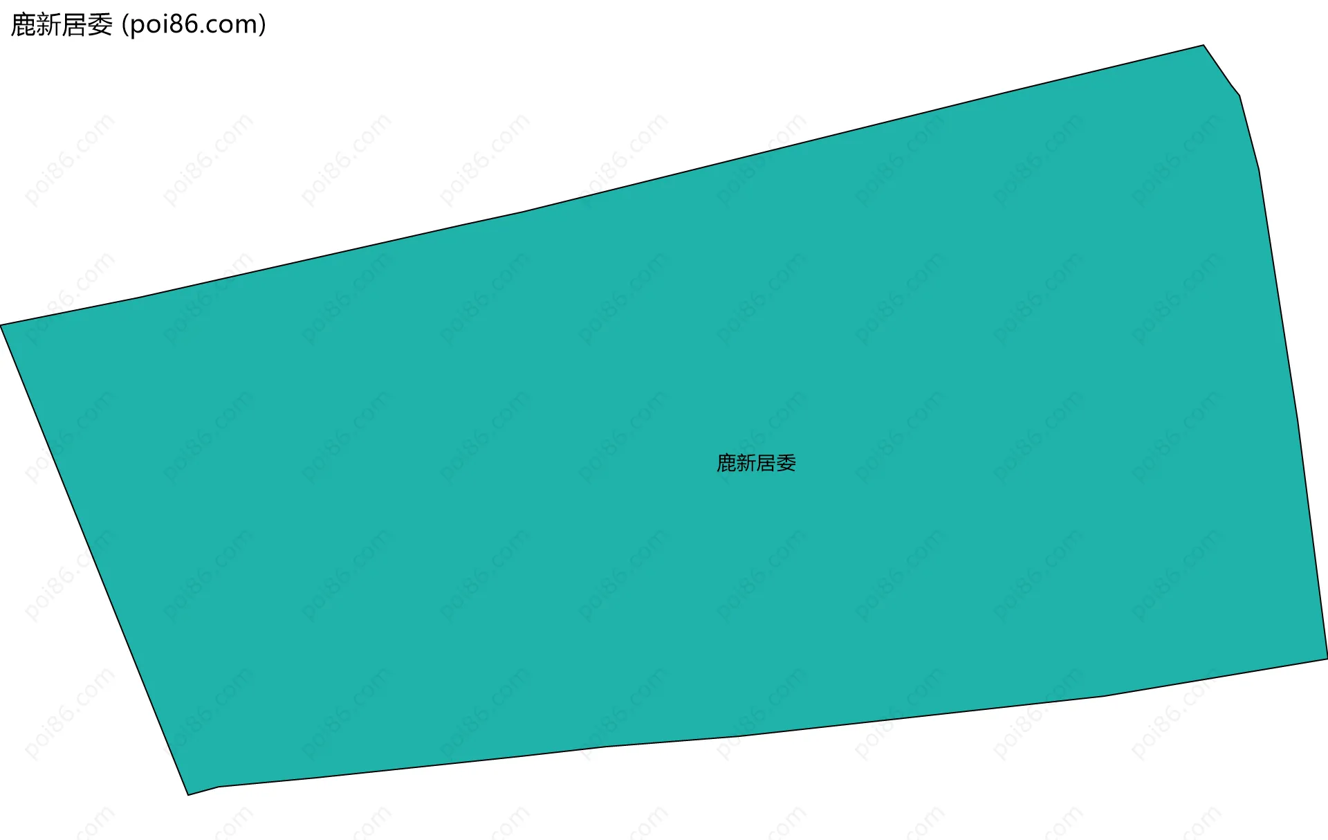 鹿新居委边界地图