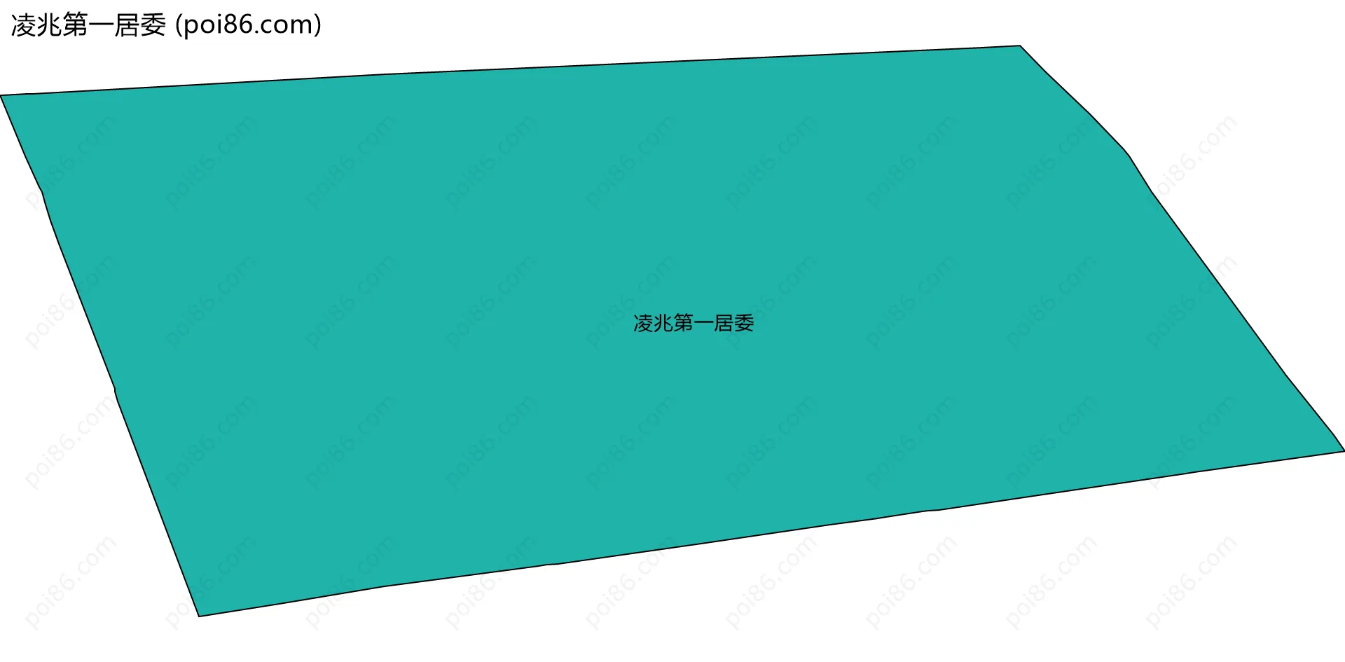 凌兆第一居委边界地图