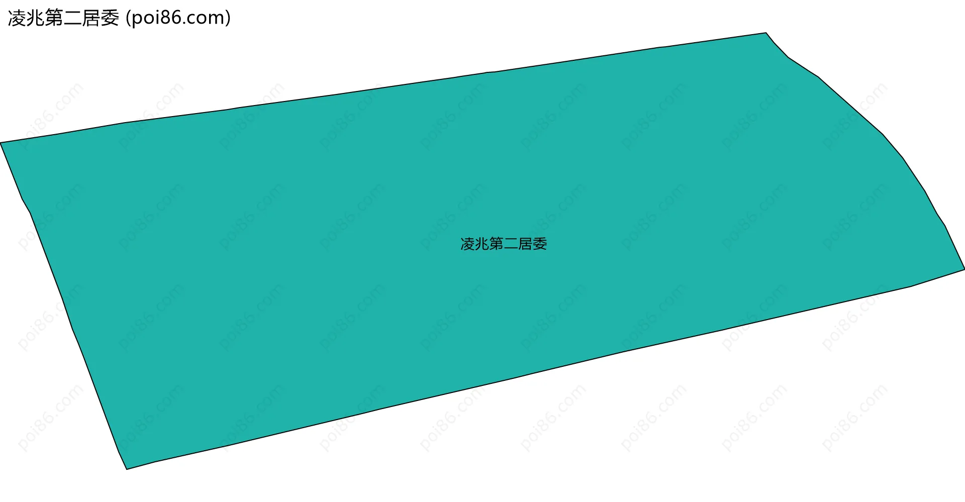 凌兆第二居委边界地图