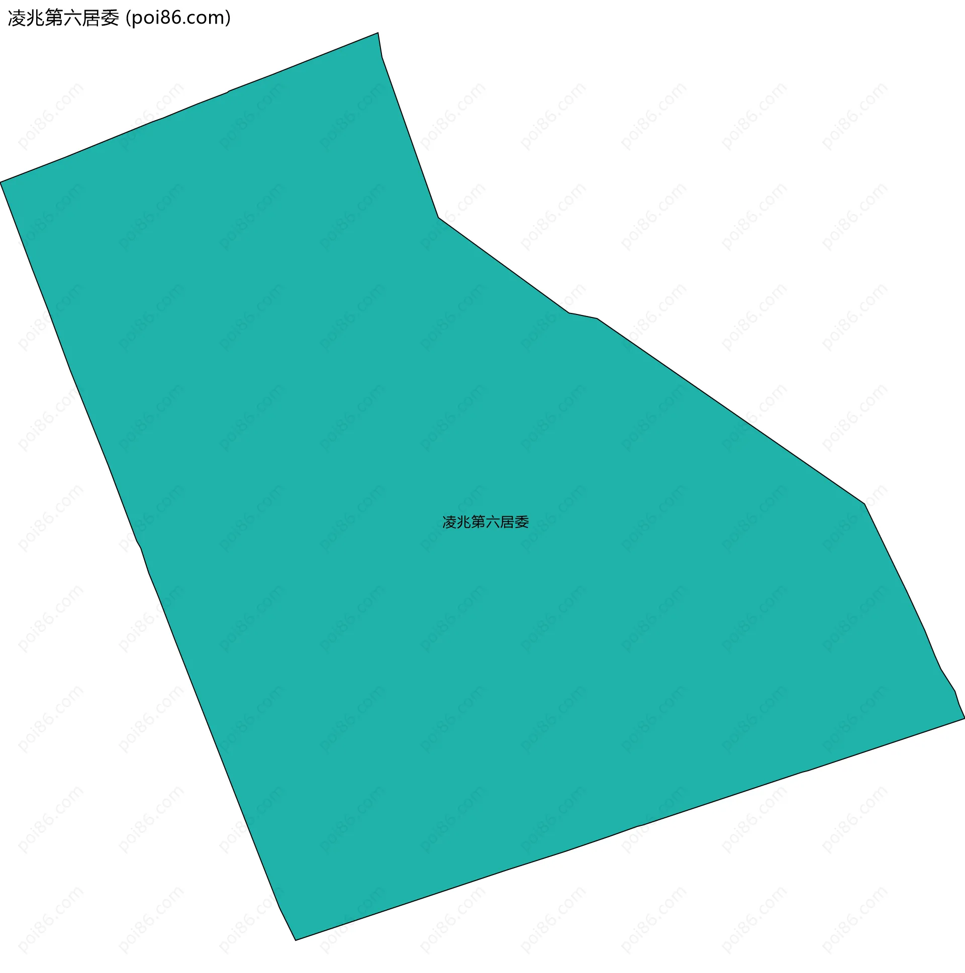 凌兆第六居委边界地图