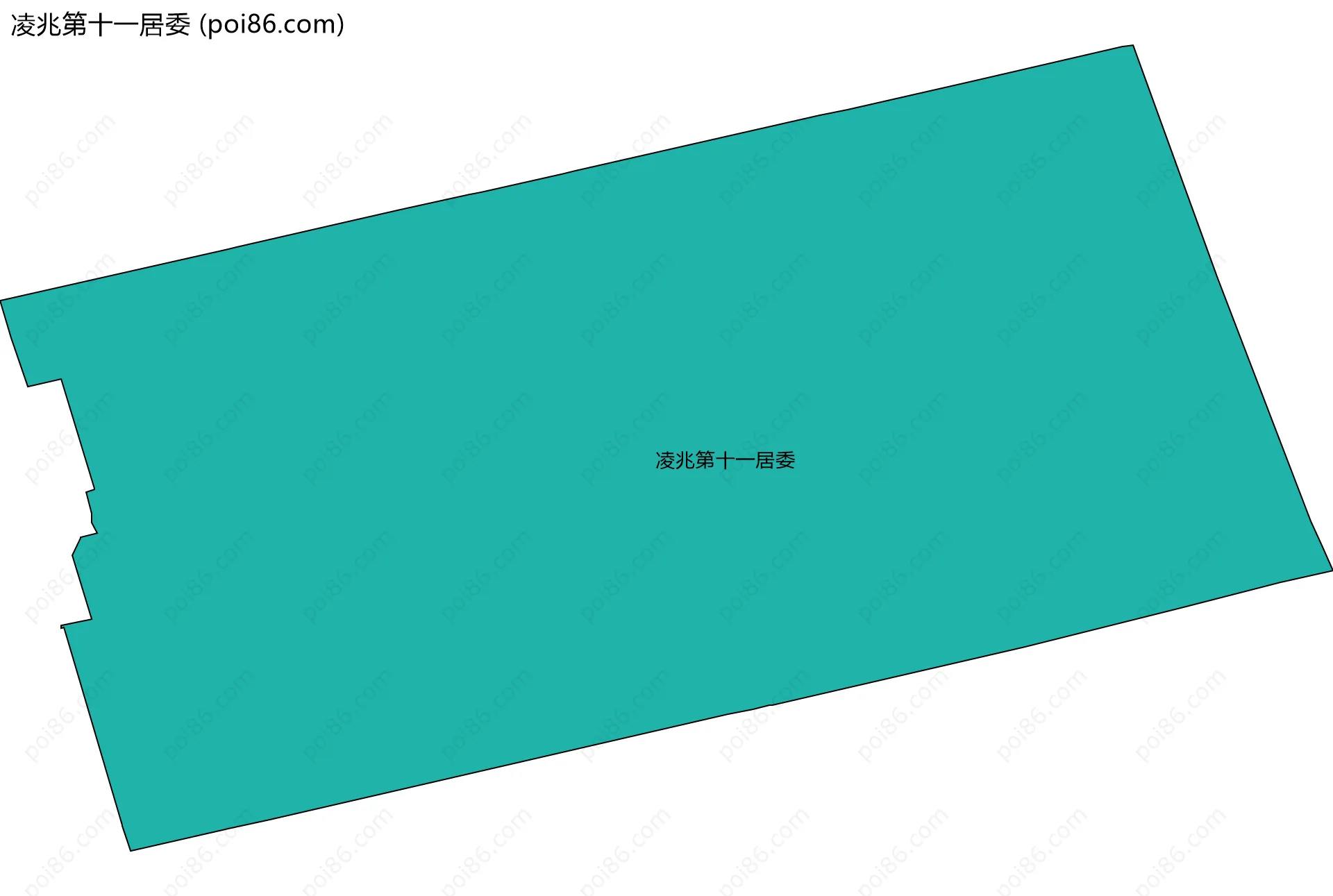 凌兆第十一居委边界地图