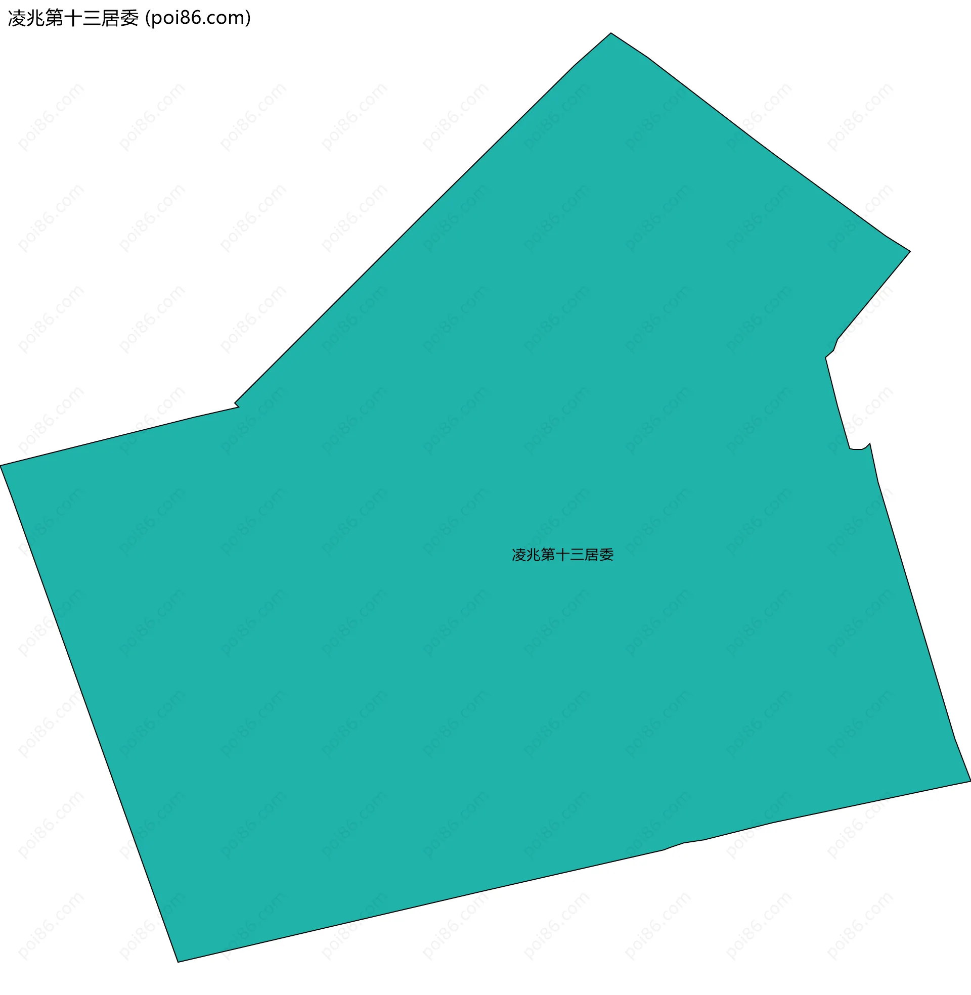 凌兆第十三居委边界地图
