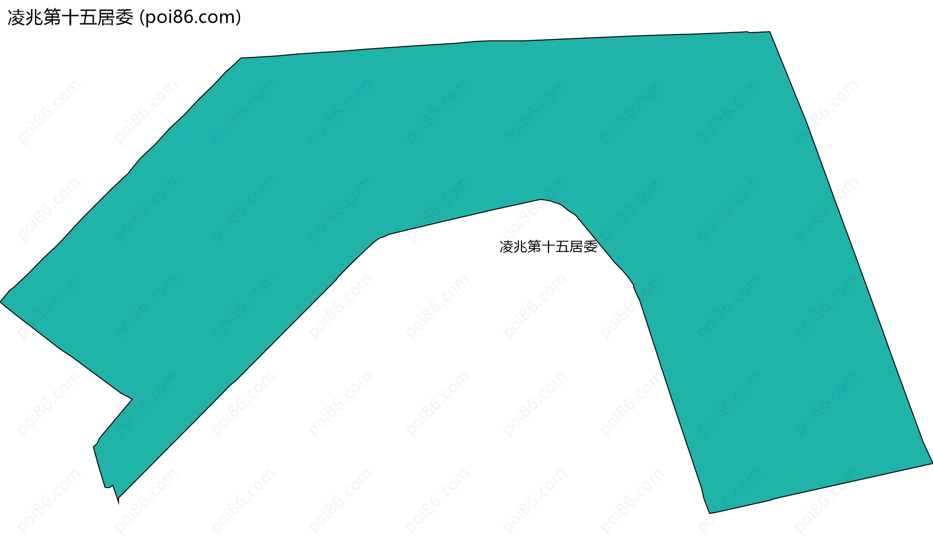 凌兆第十五居委边界地图