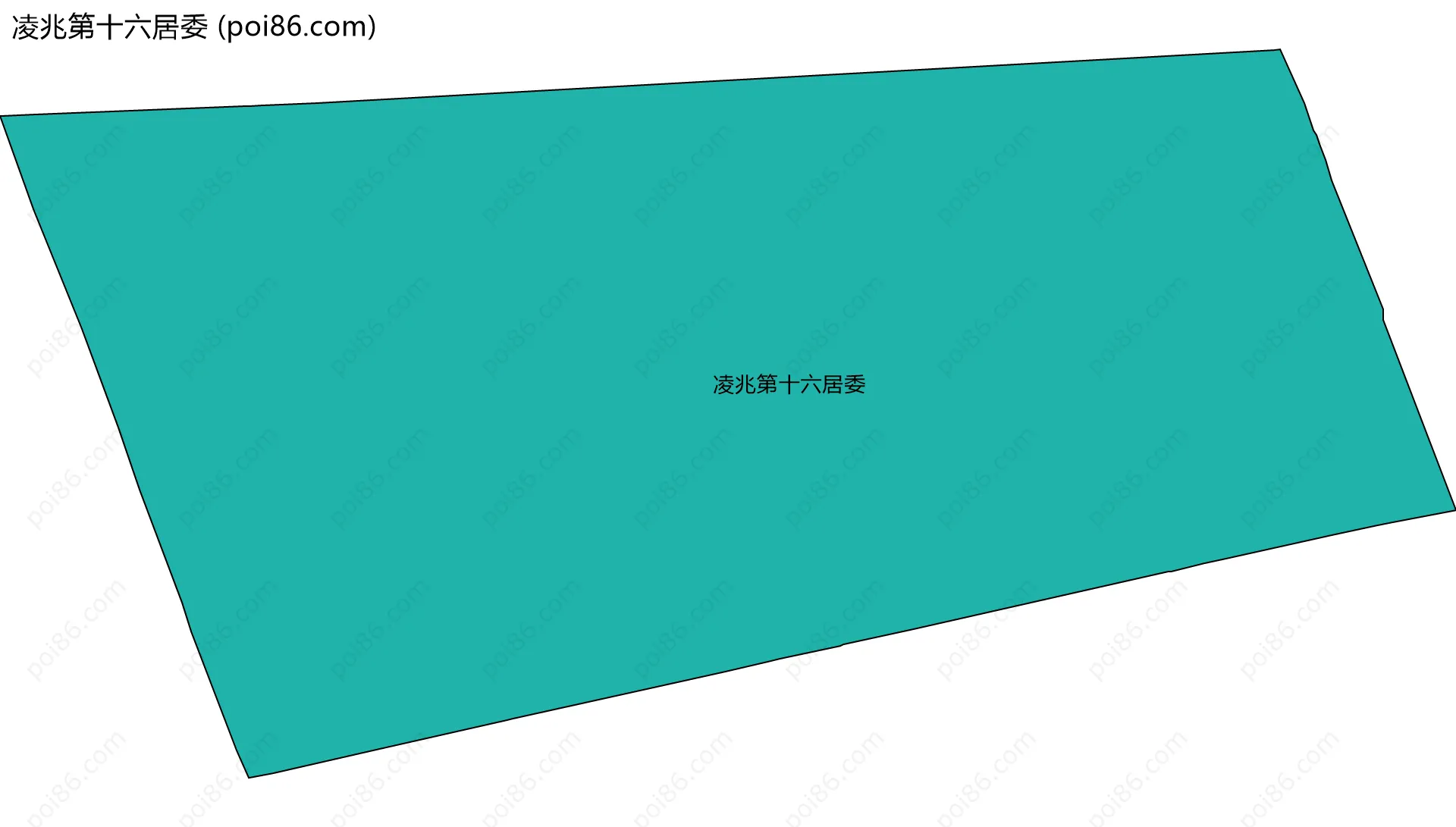 凌兆第十六居委边界地图