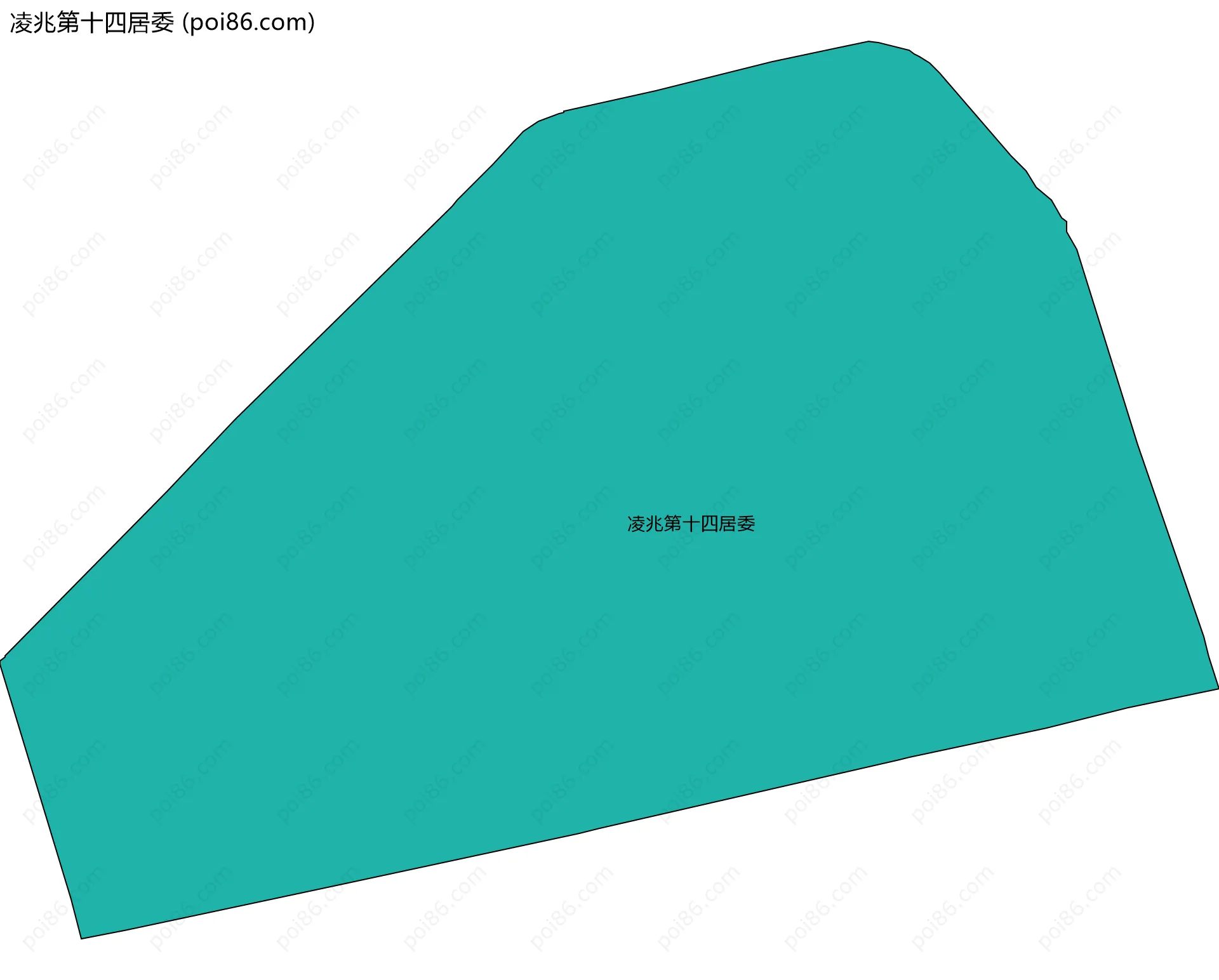凌兆第十四居委边界地图