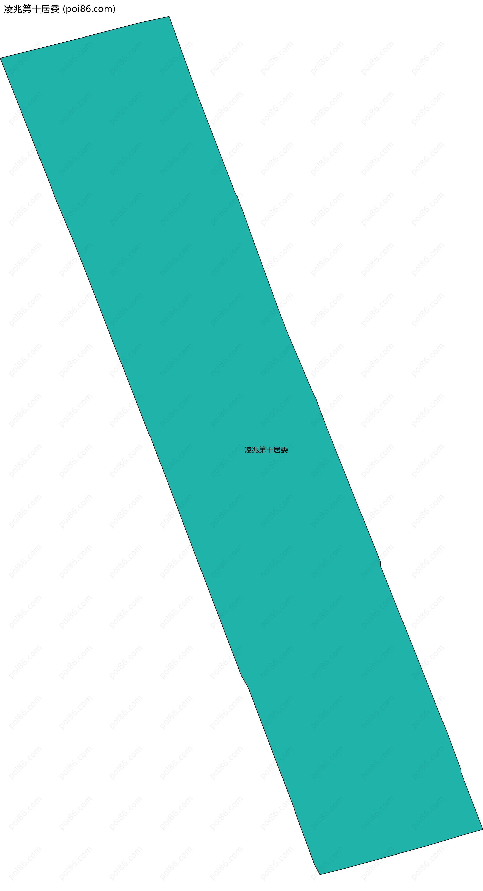 凌兆第十居委边界地图