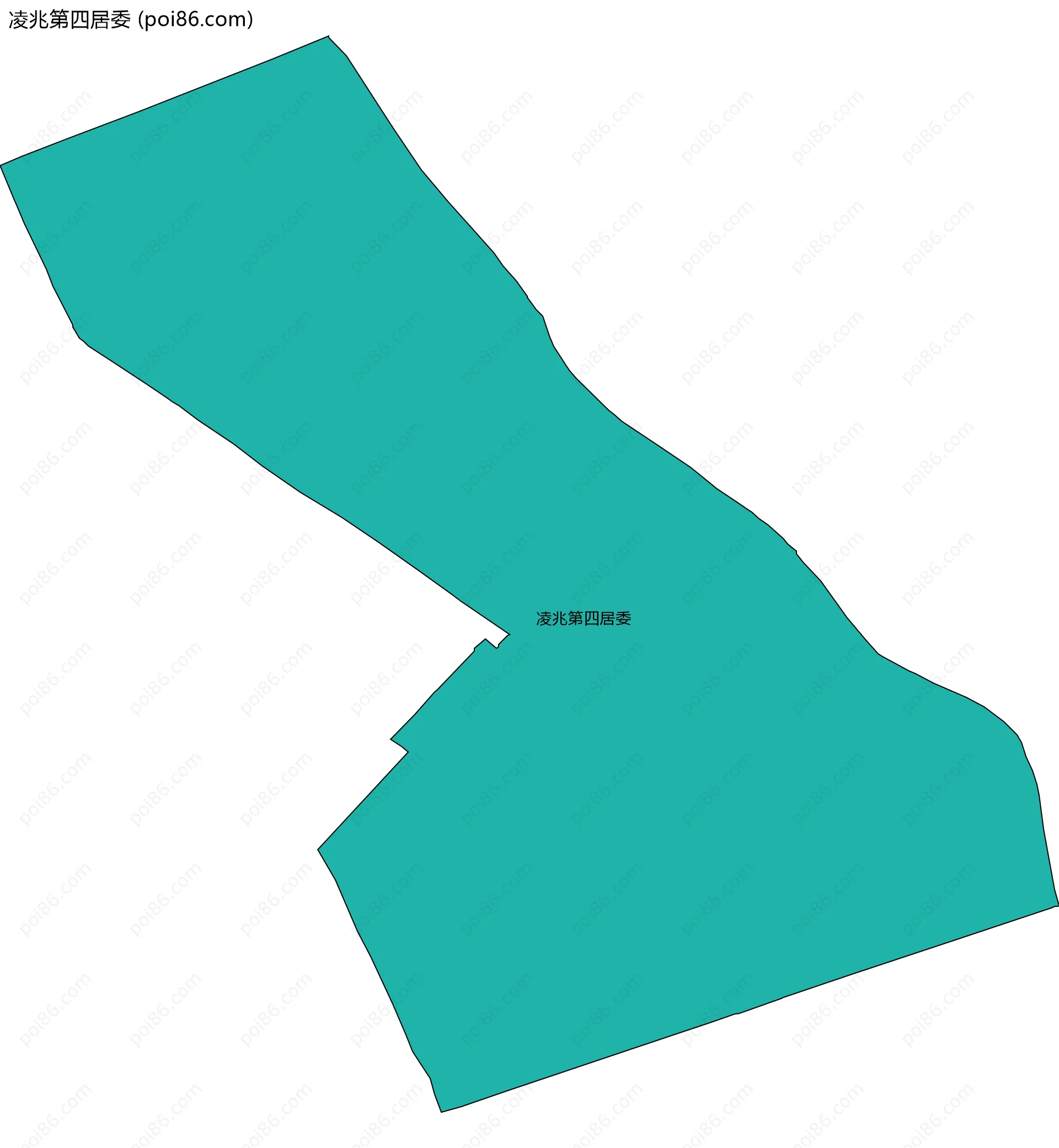 凌兆第四居委边界地图