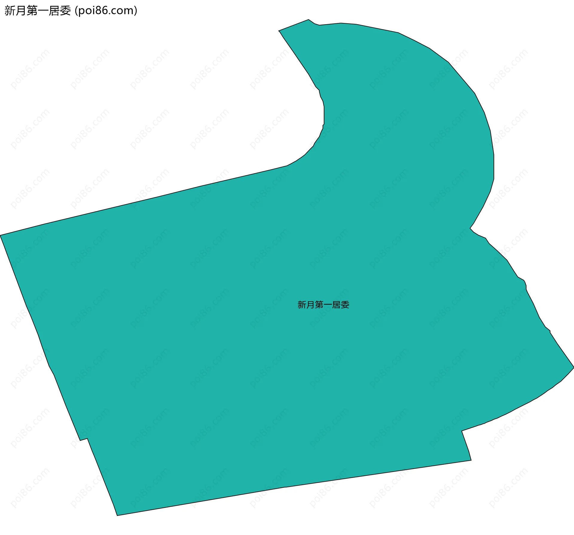 新月第一居委边界地图