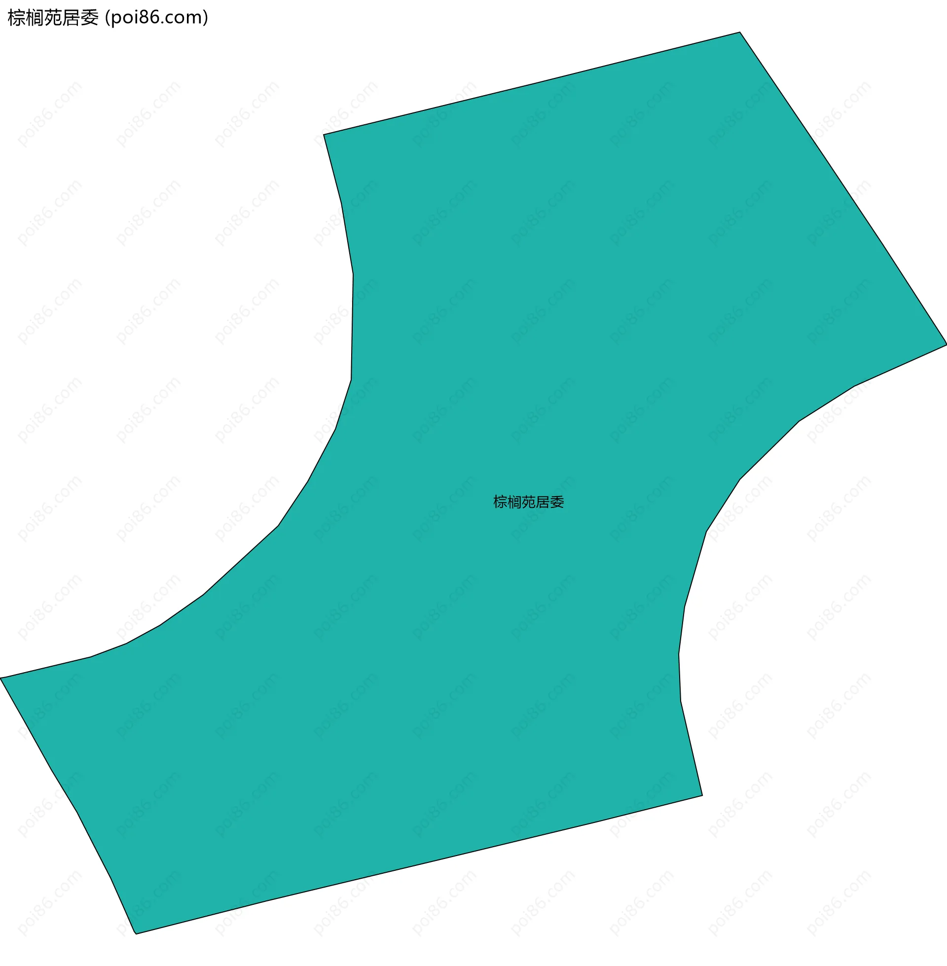 棕榈苑居委边界地图