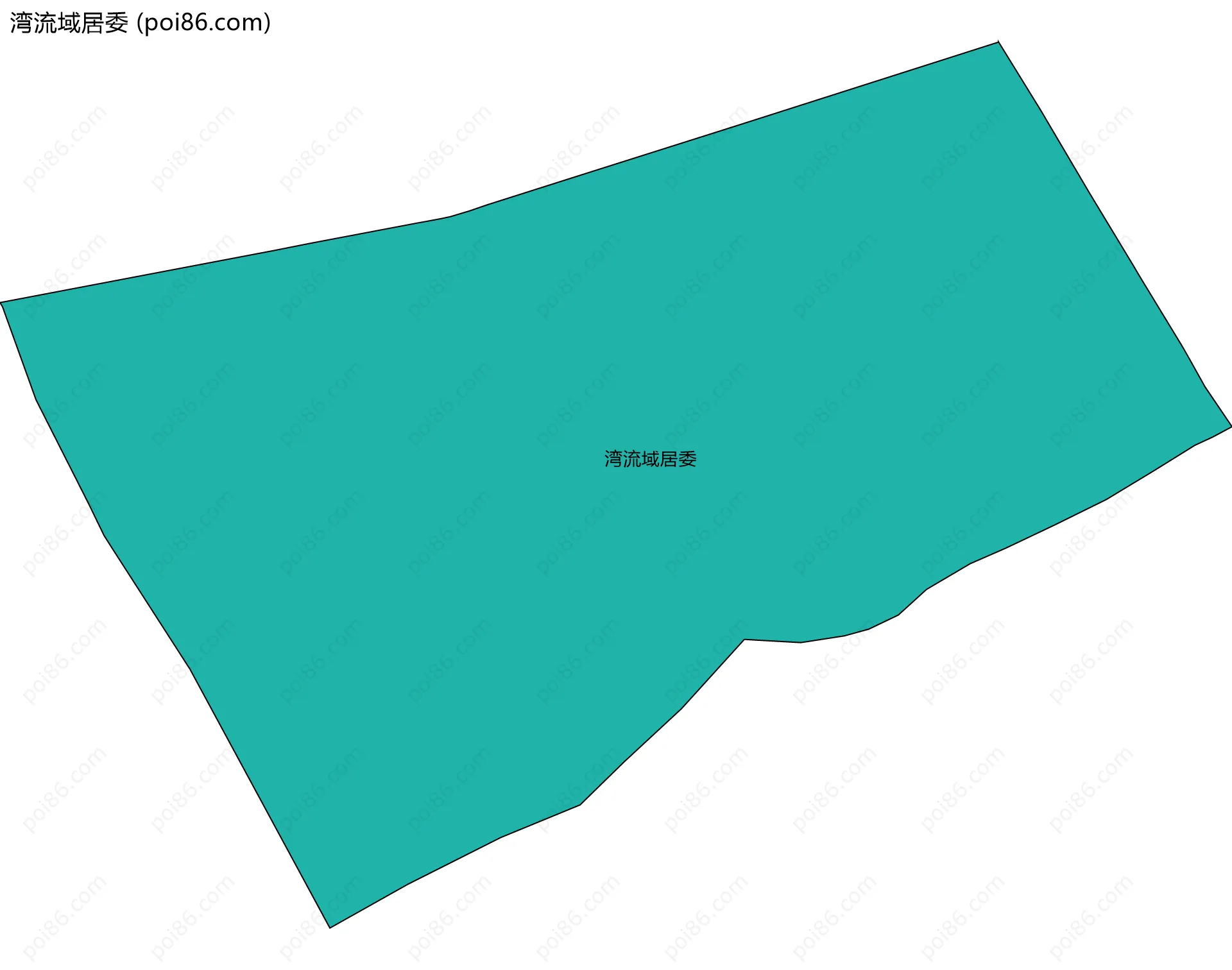 湾流域居委边界地图