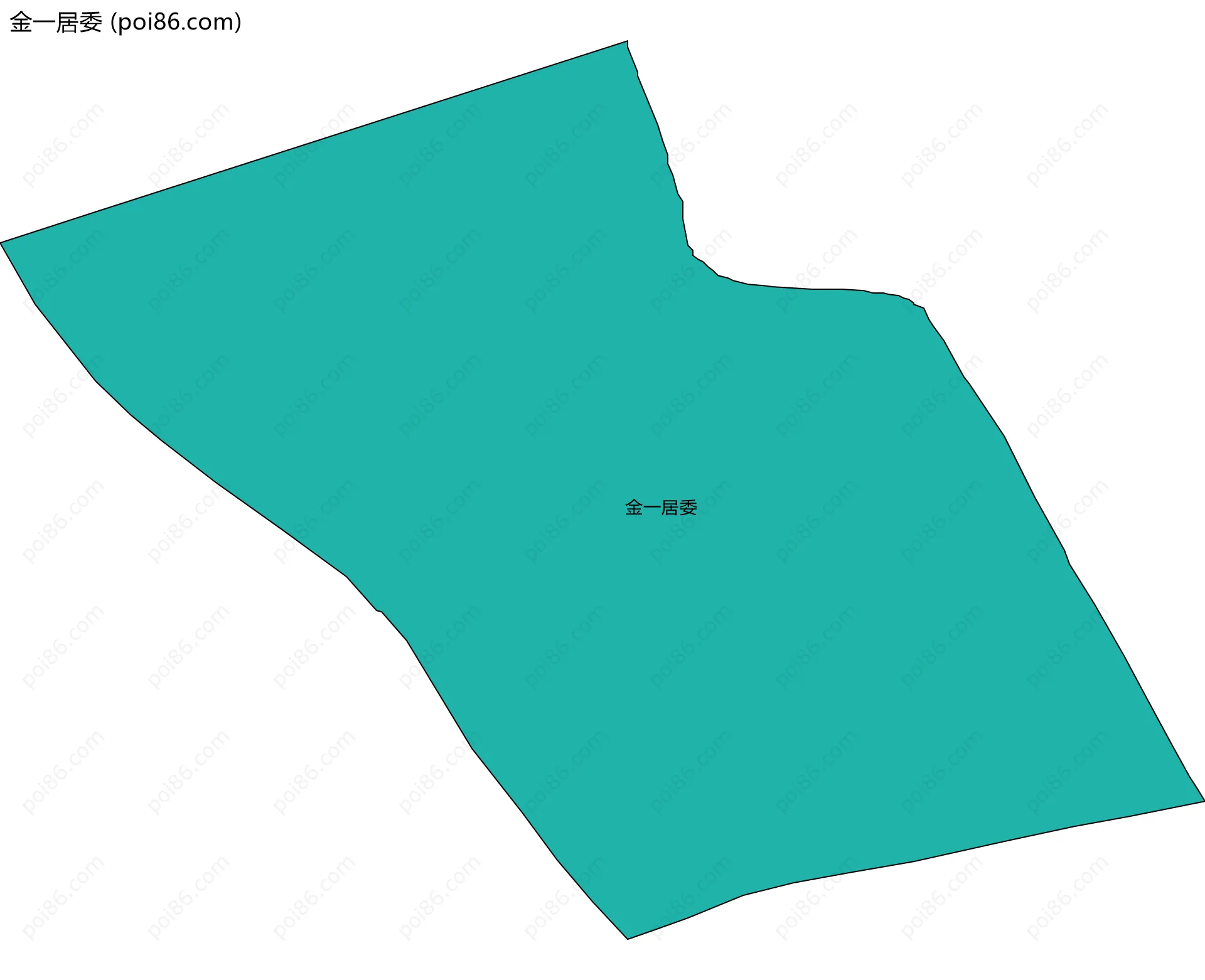 金一居委边界地图