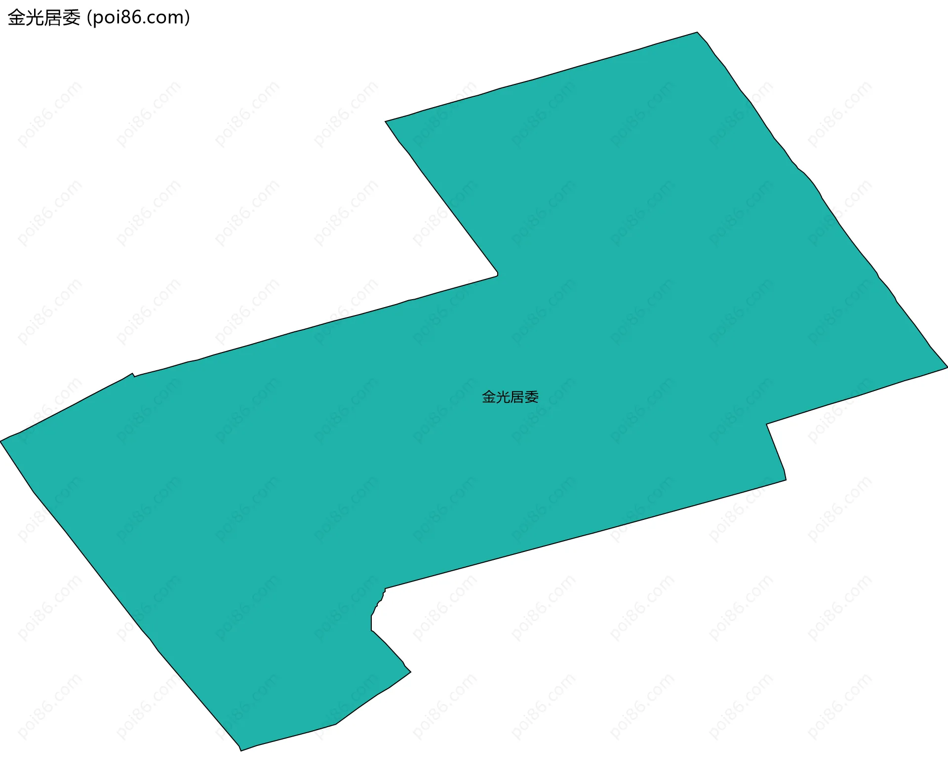 金光居委边界地图