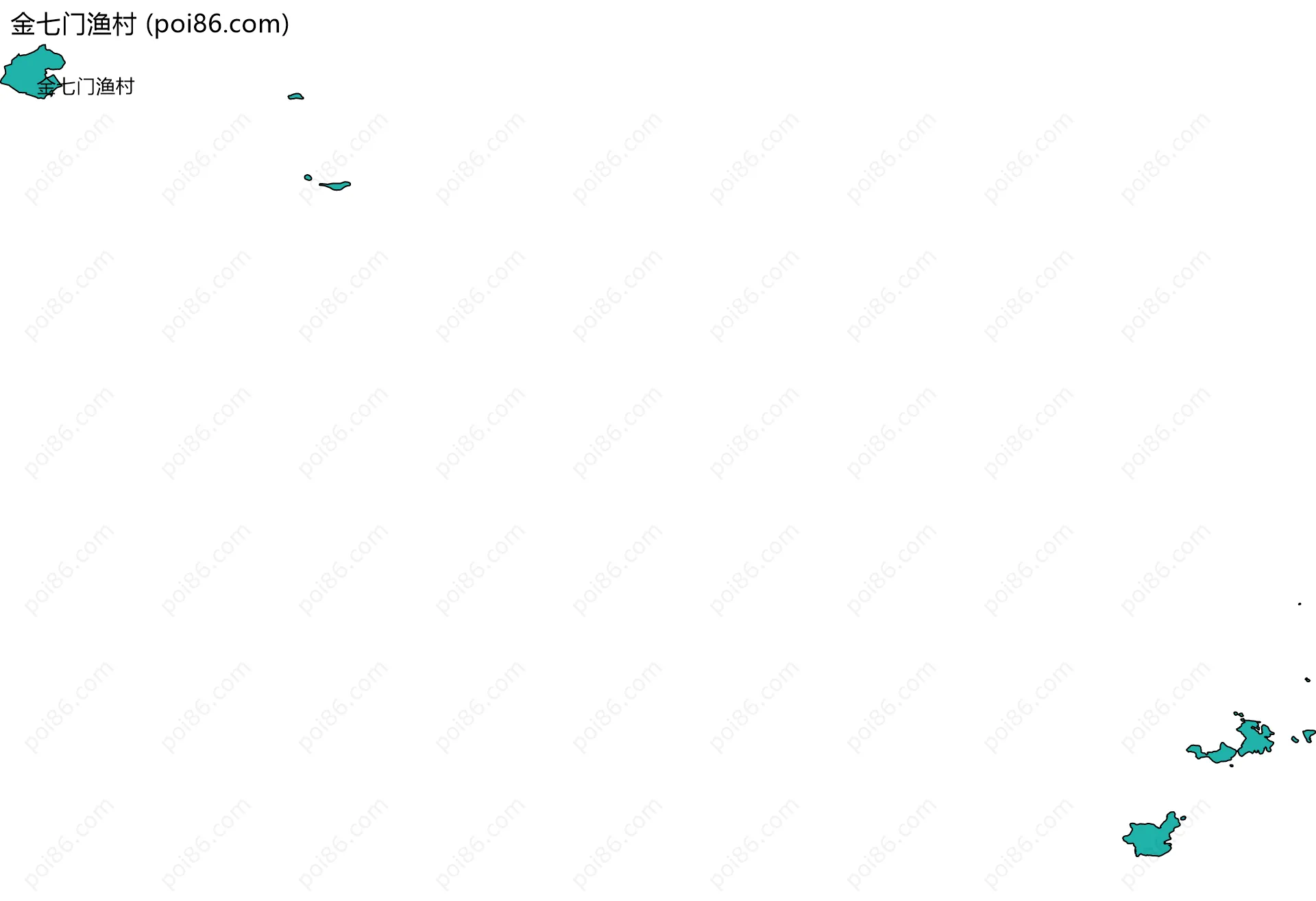 金七门渔村边界地图