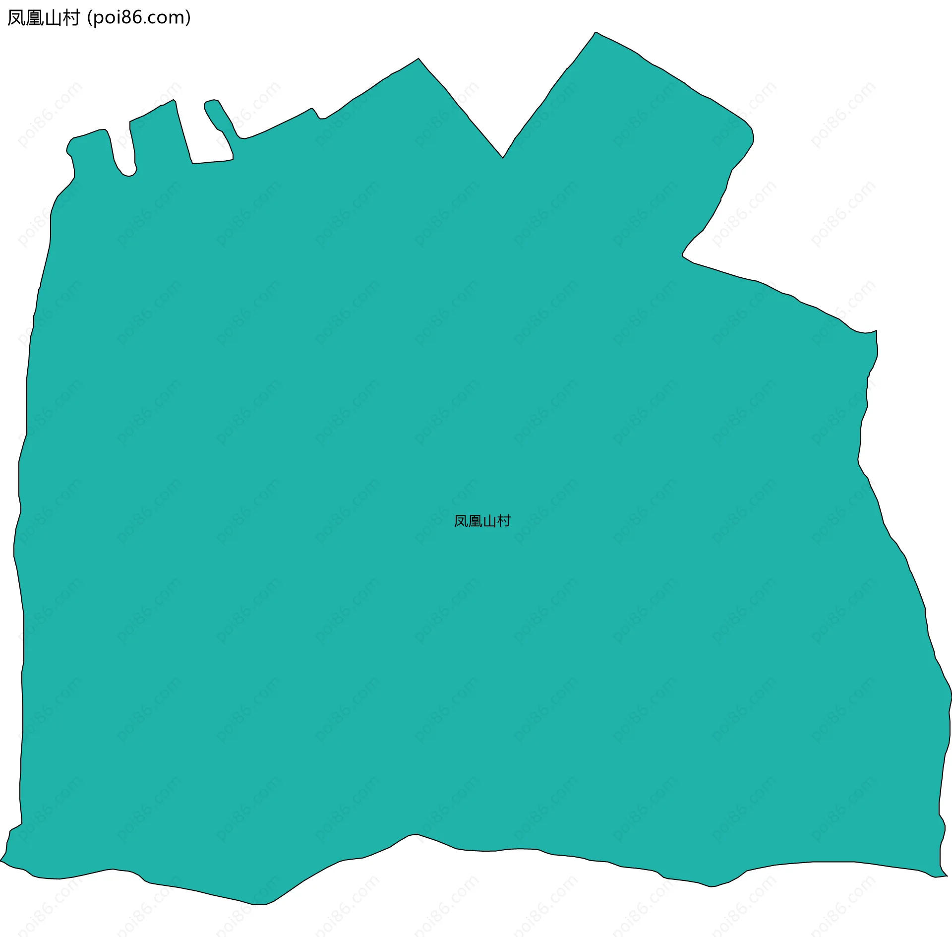 凤凰山村边界地图