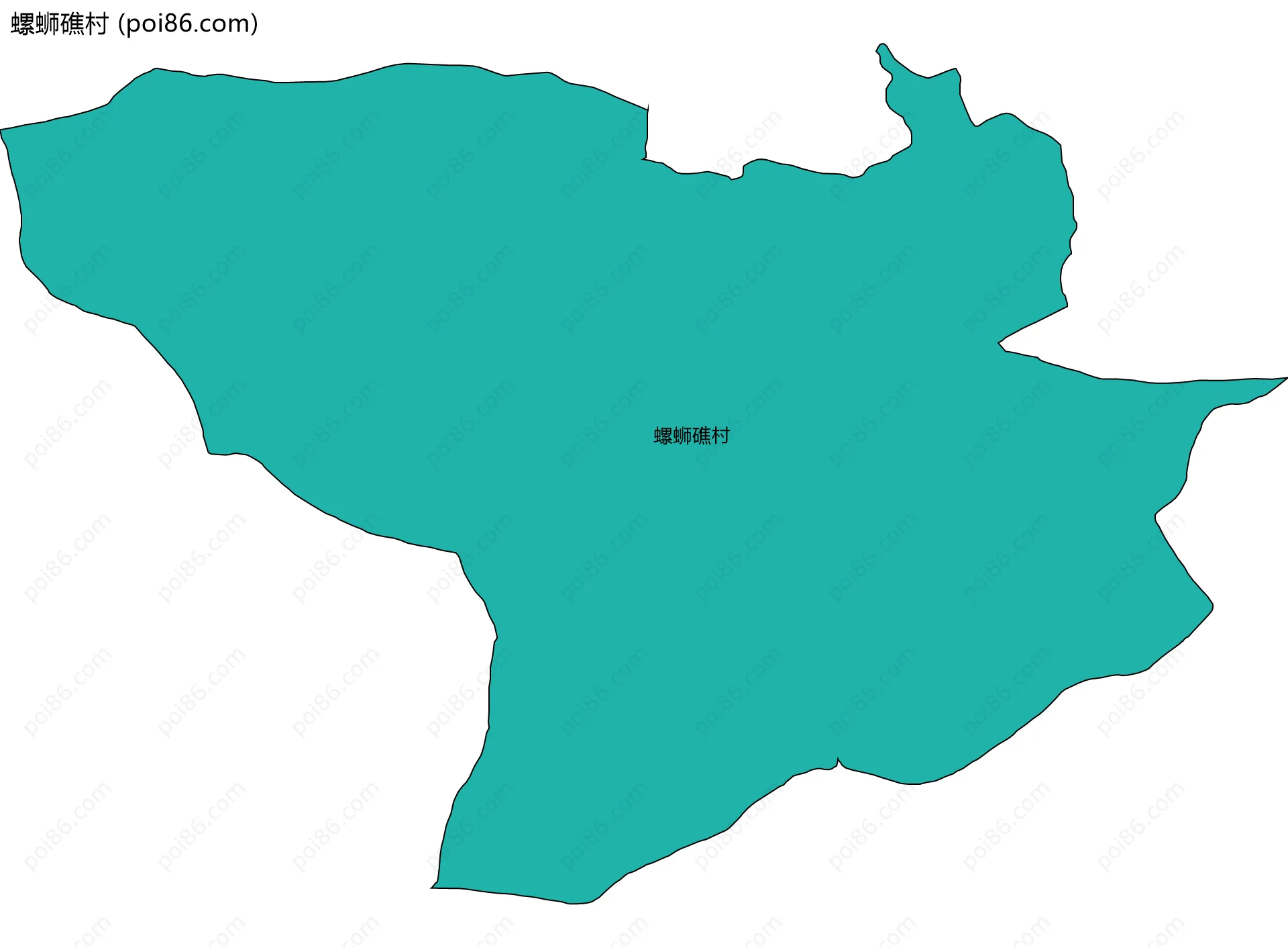 螺蛳礁村边界地图