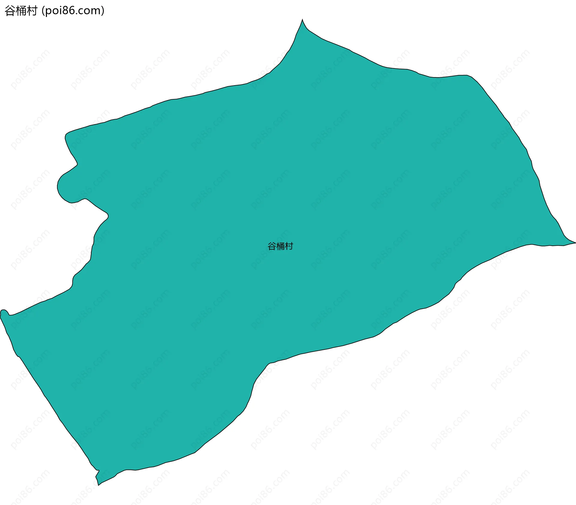 谷桶村边界地图