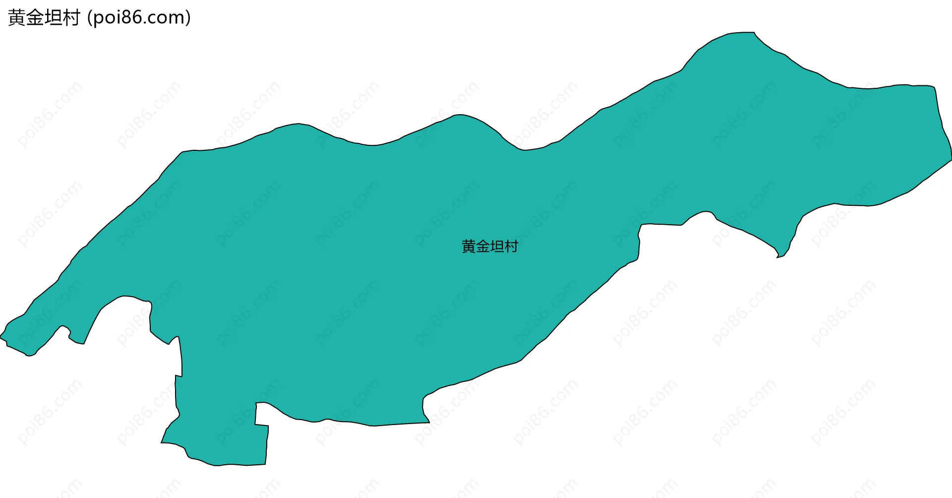 黄金坦村边界地图