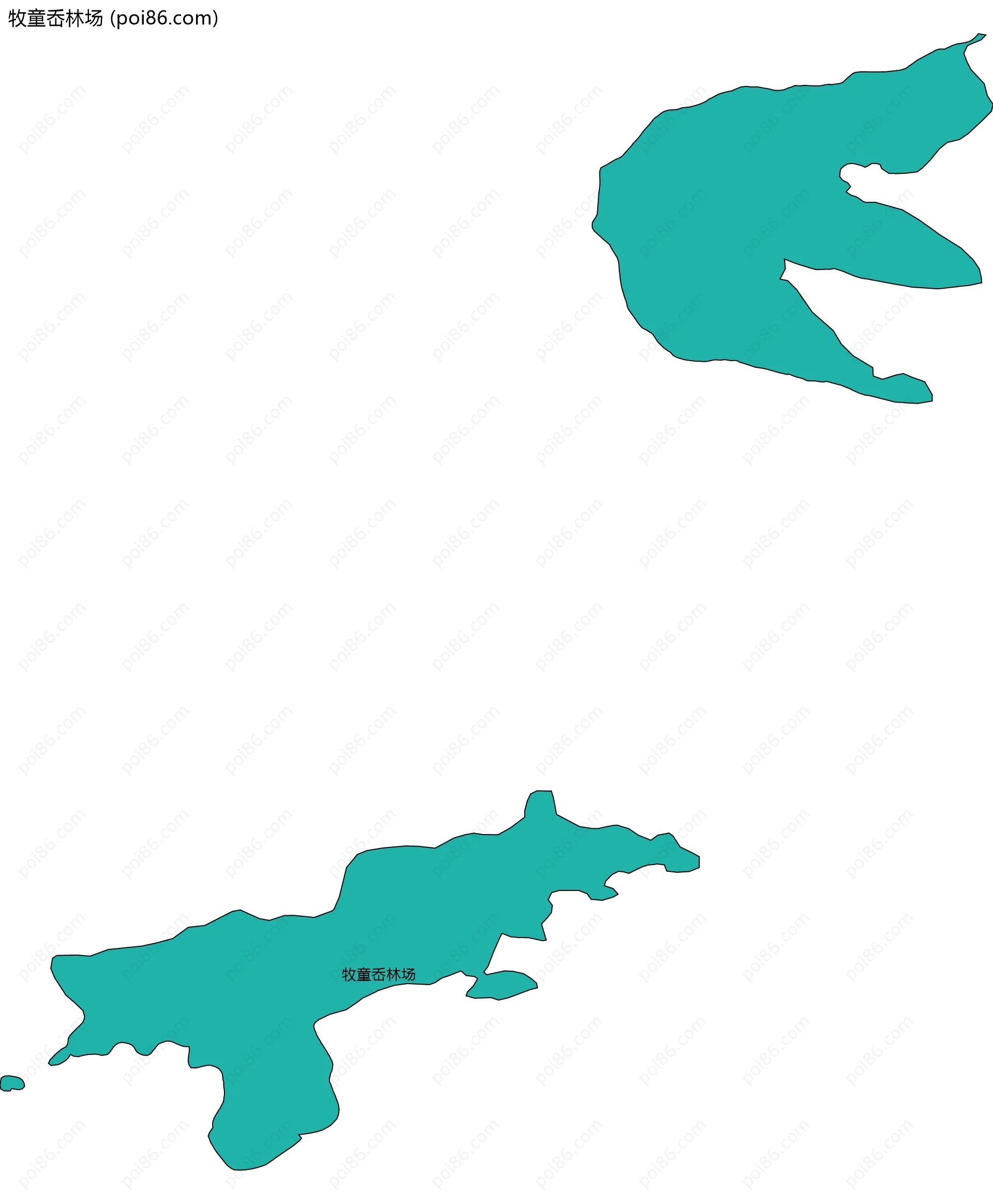 牧童岙林场边界地图