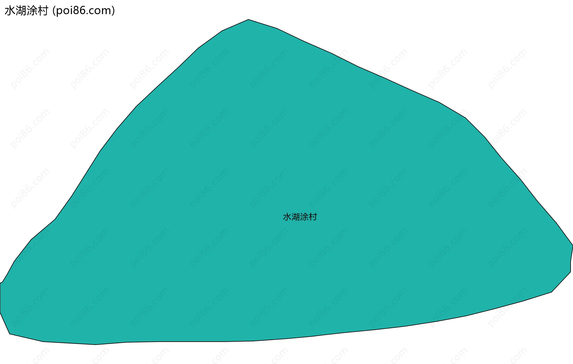 水湖涂村边界地图