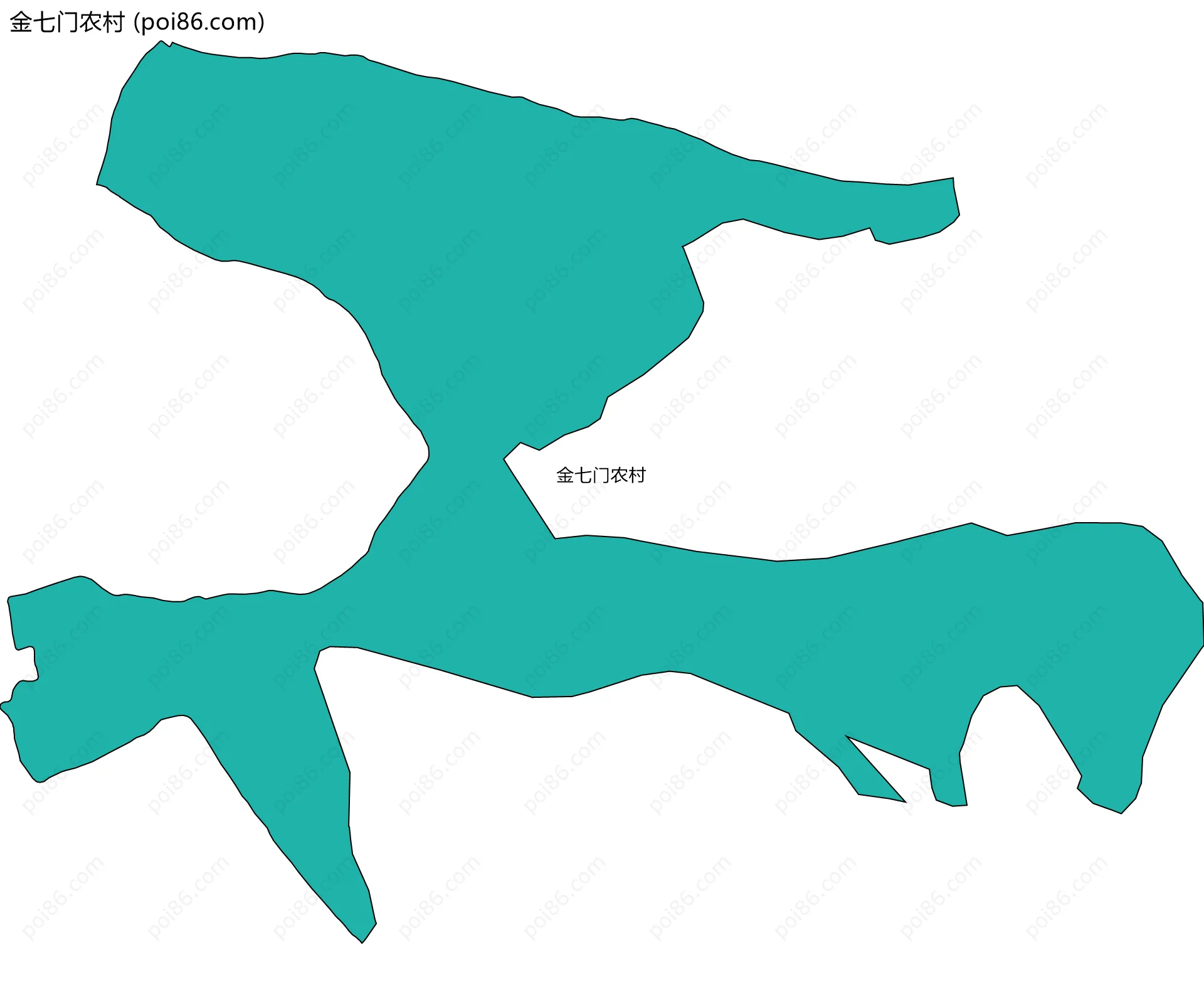 金七门农村边界地图