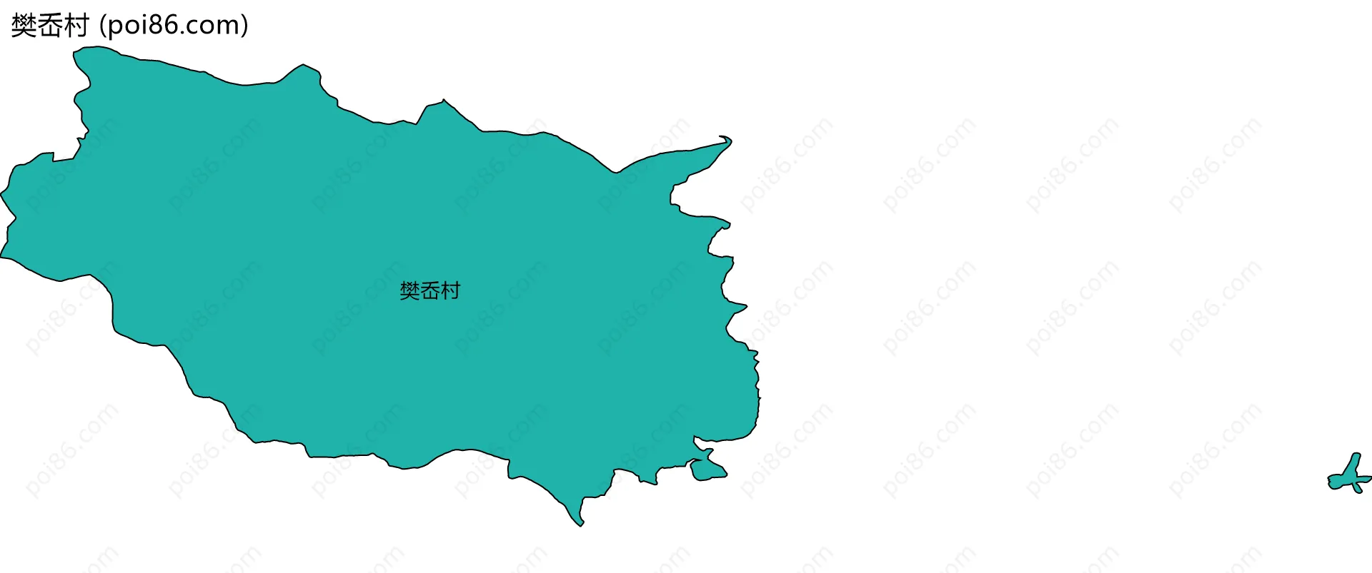 樊岙村边界地图