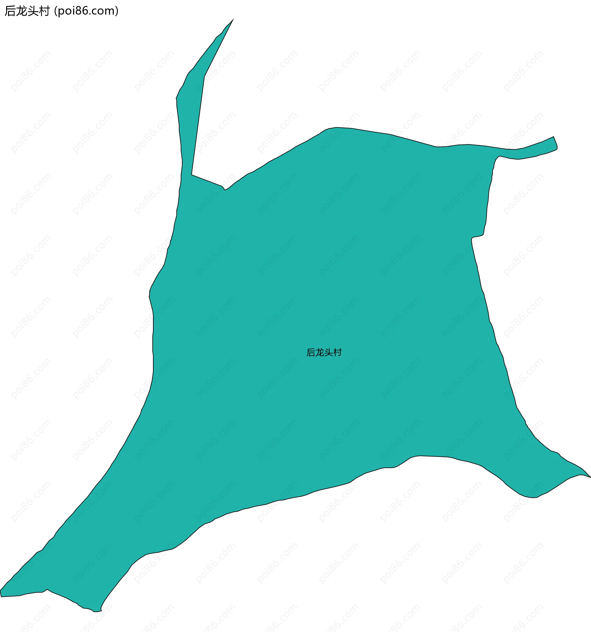 后龙头村边界地图