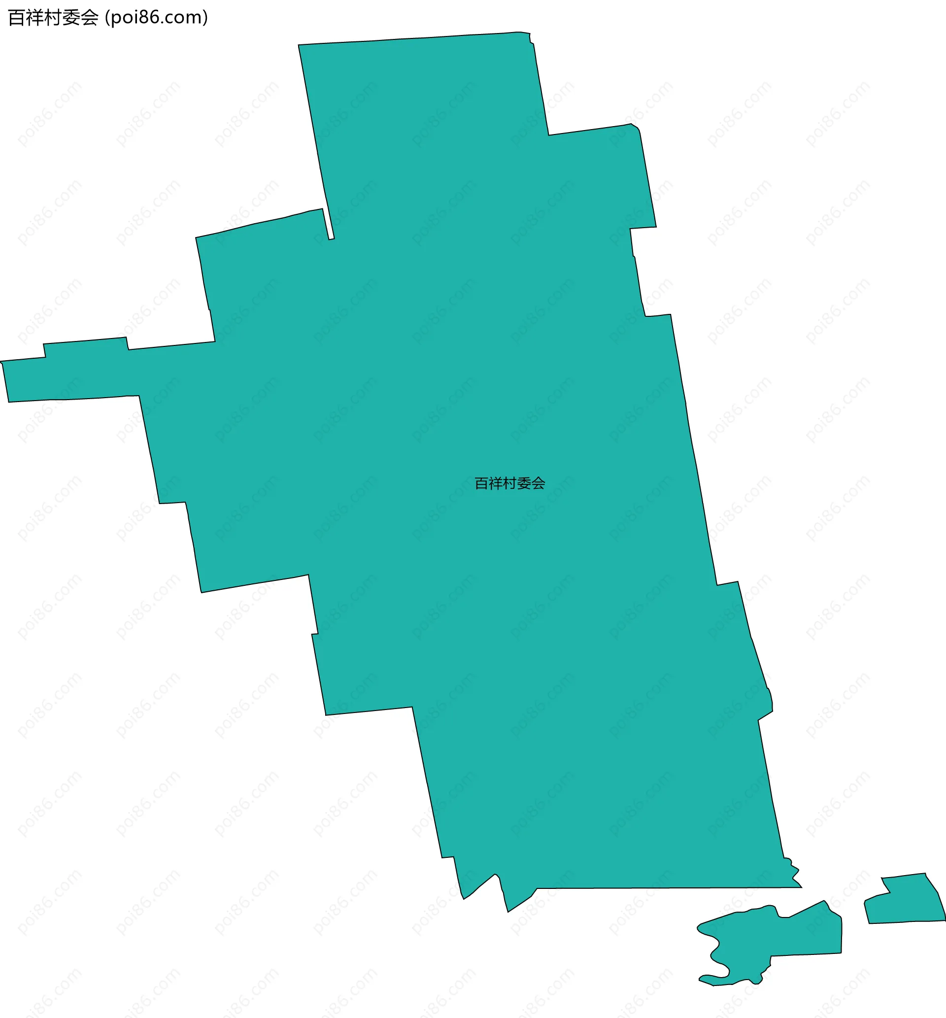 百祥村委会边界地图