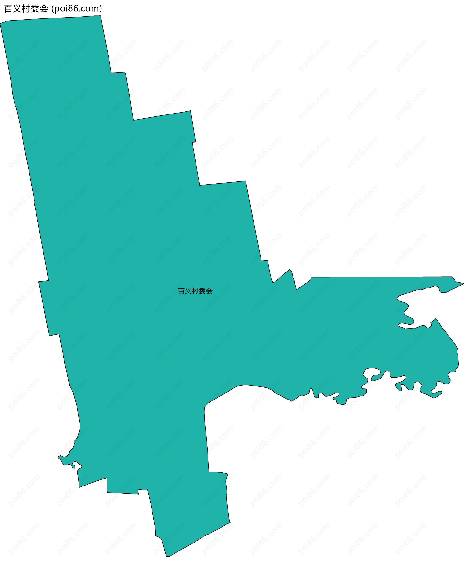 百义村委会边界地图