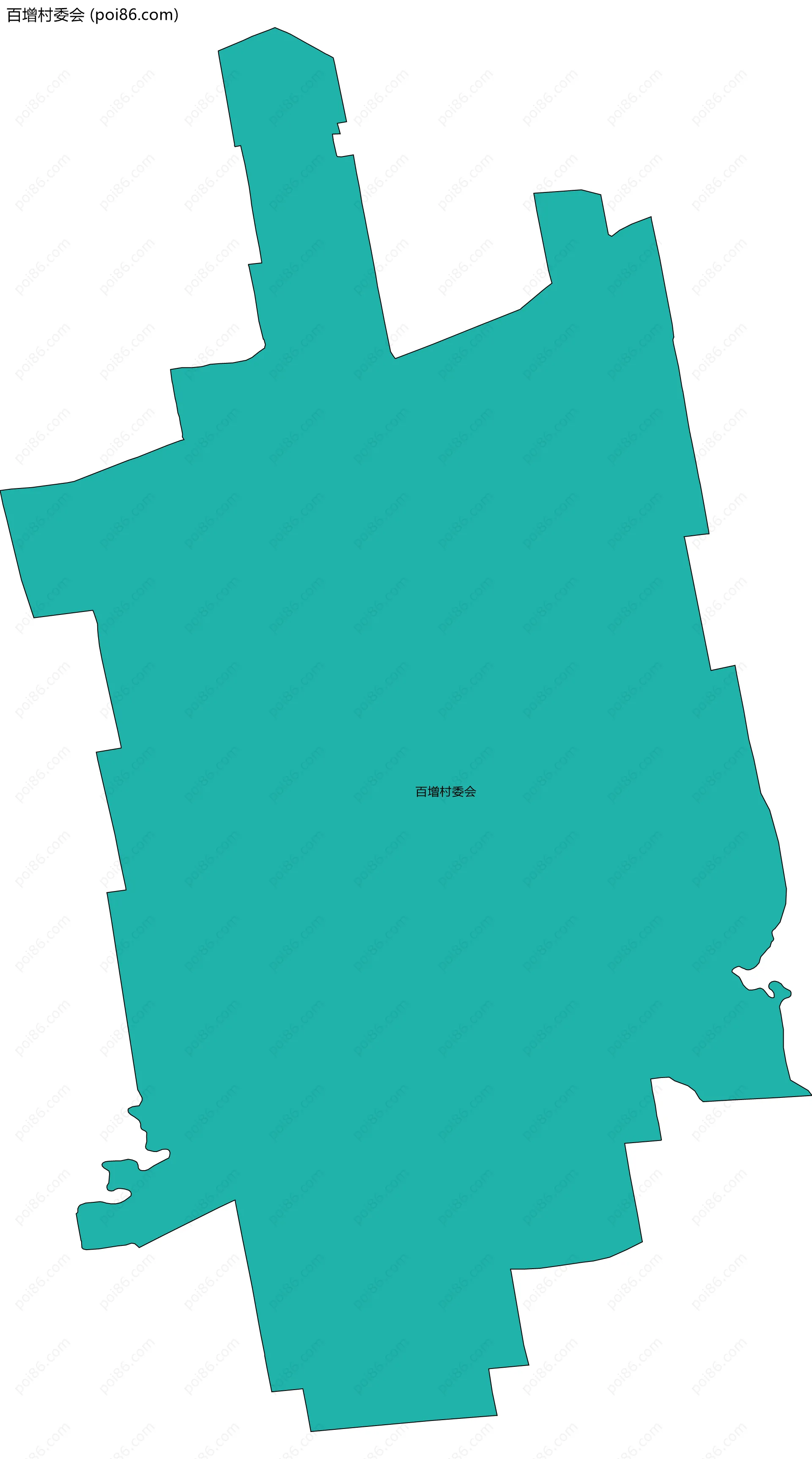 百增村委会边界地图