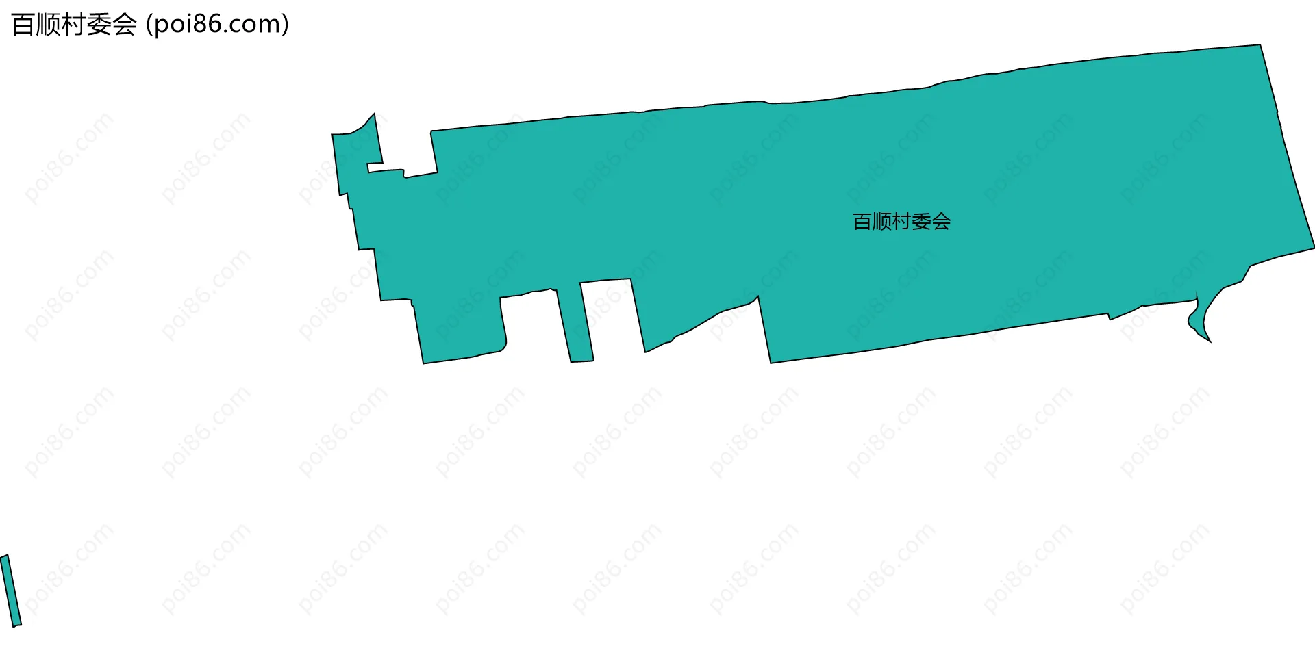 百顺村委会边界地图