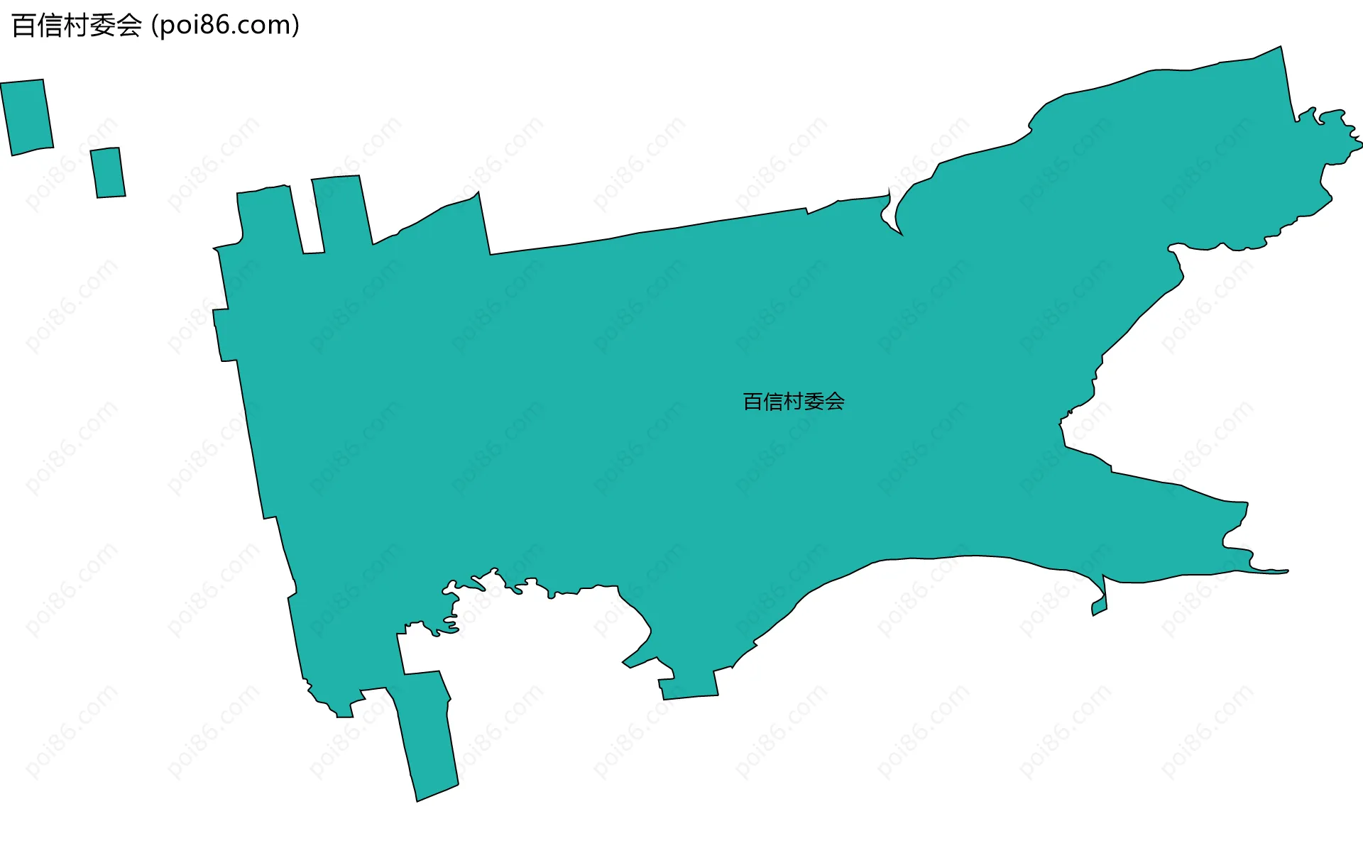 百信村委会边界地图