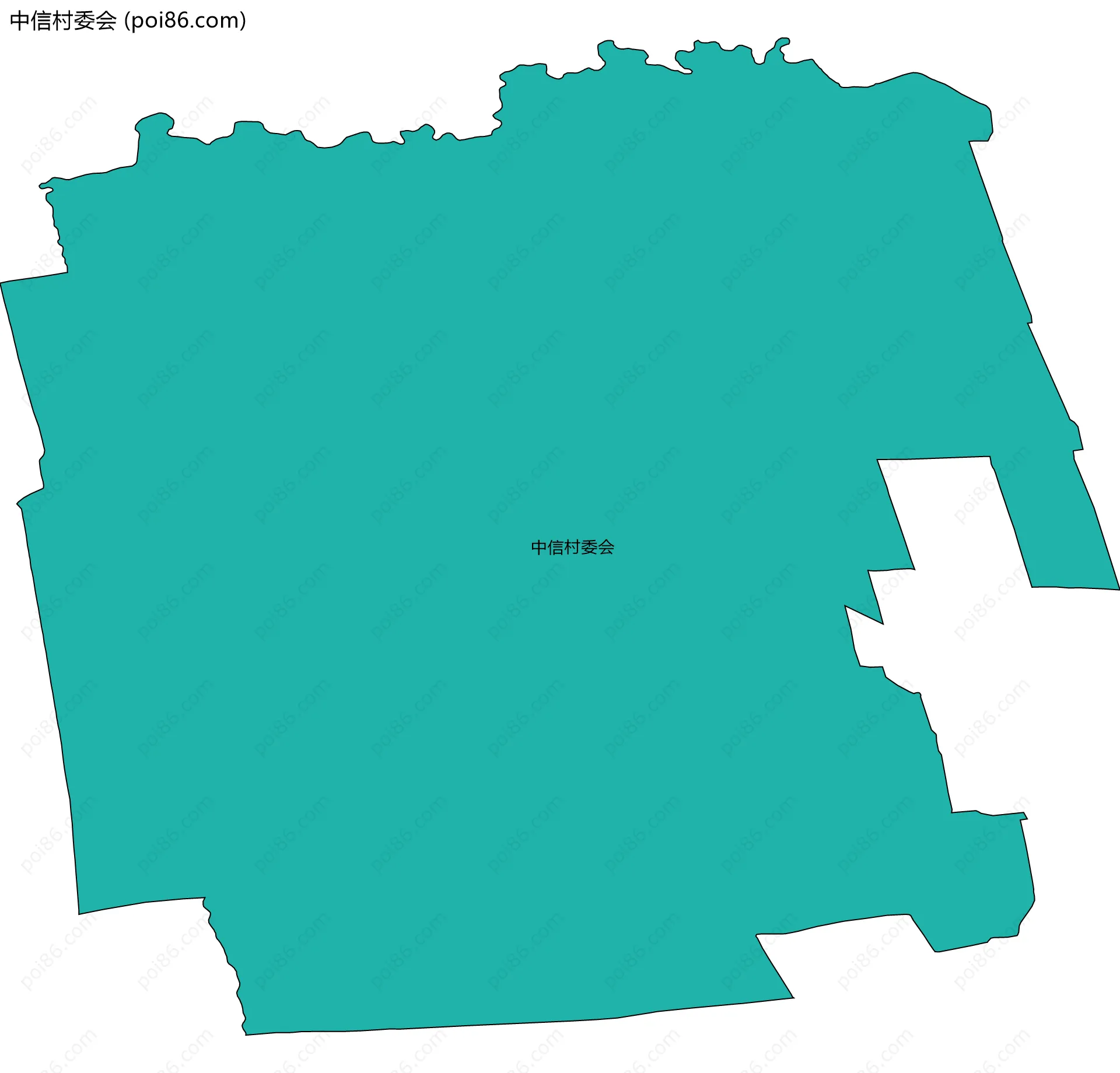 中信村委会边界地图