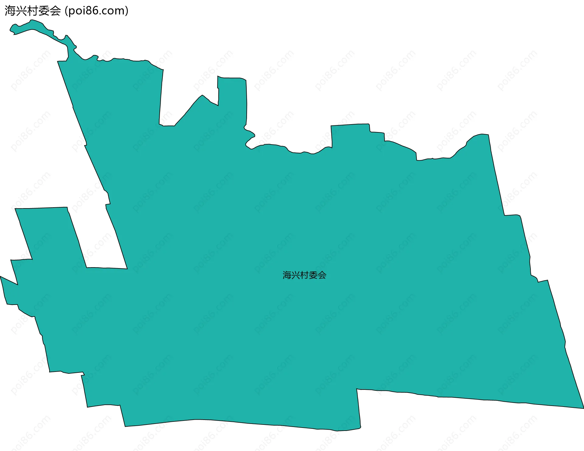 海兴村委会边界地图