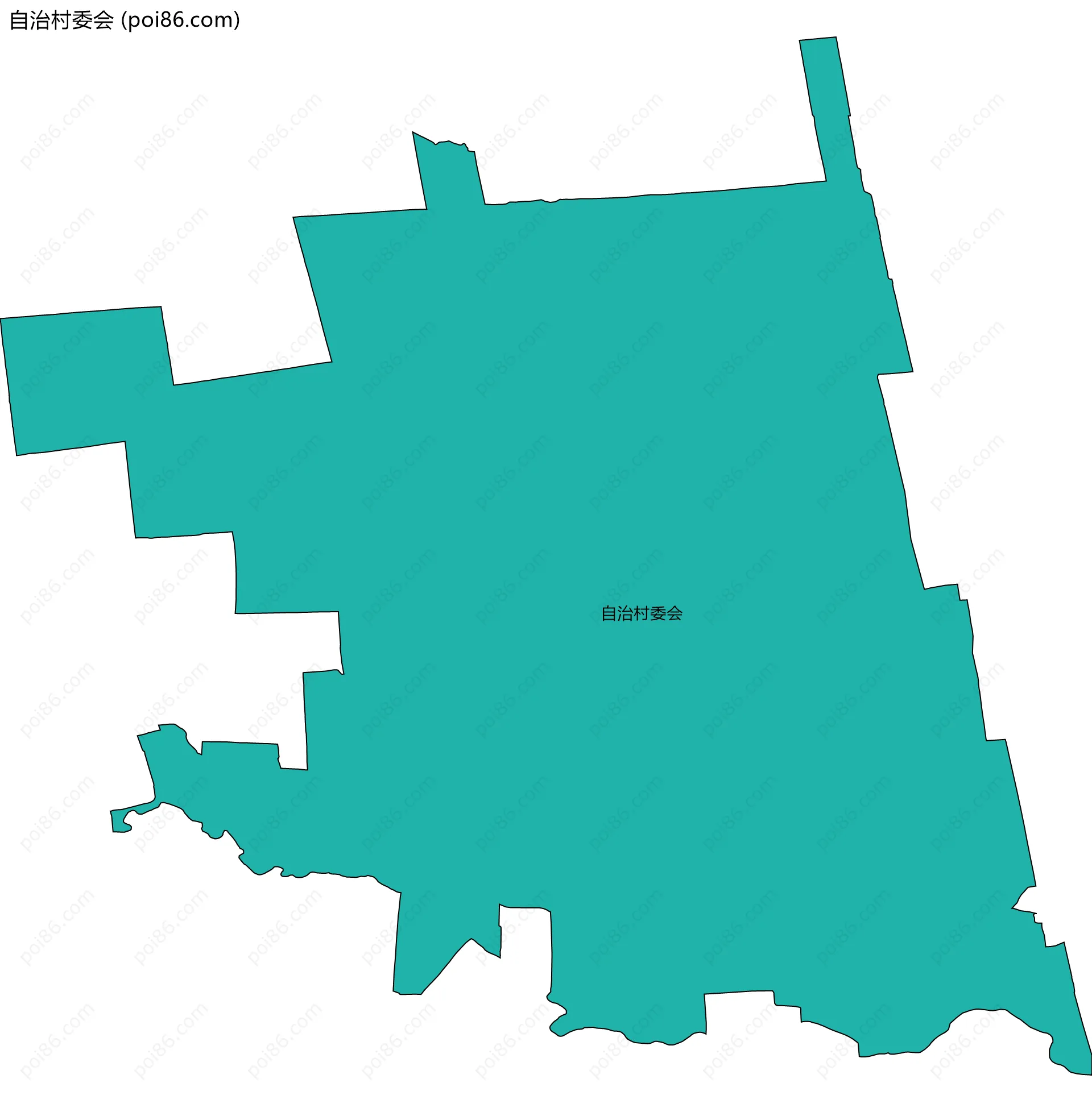 自治村委会边界地图