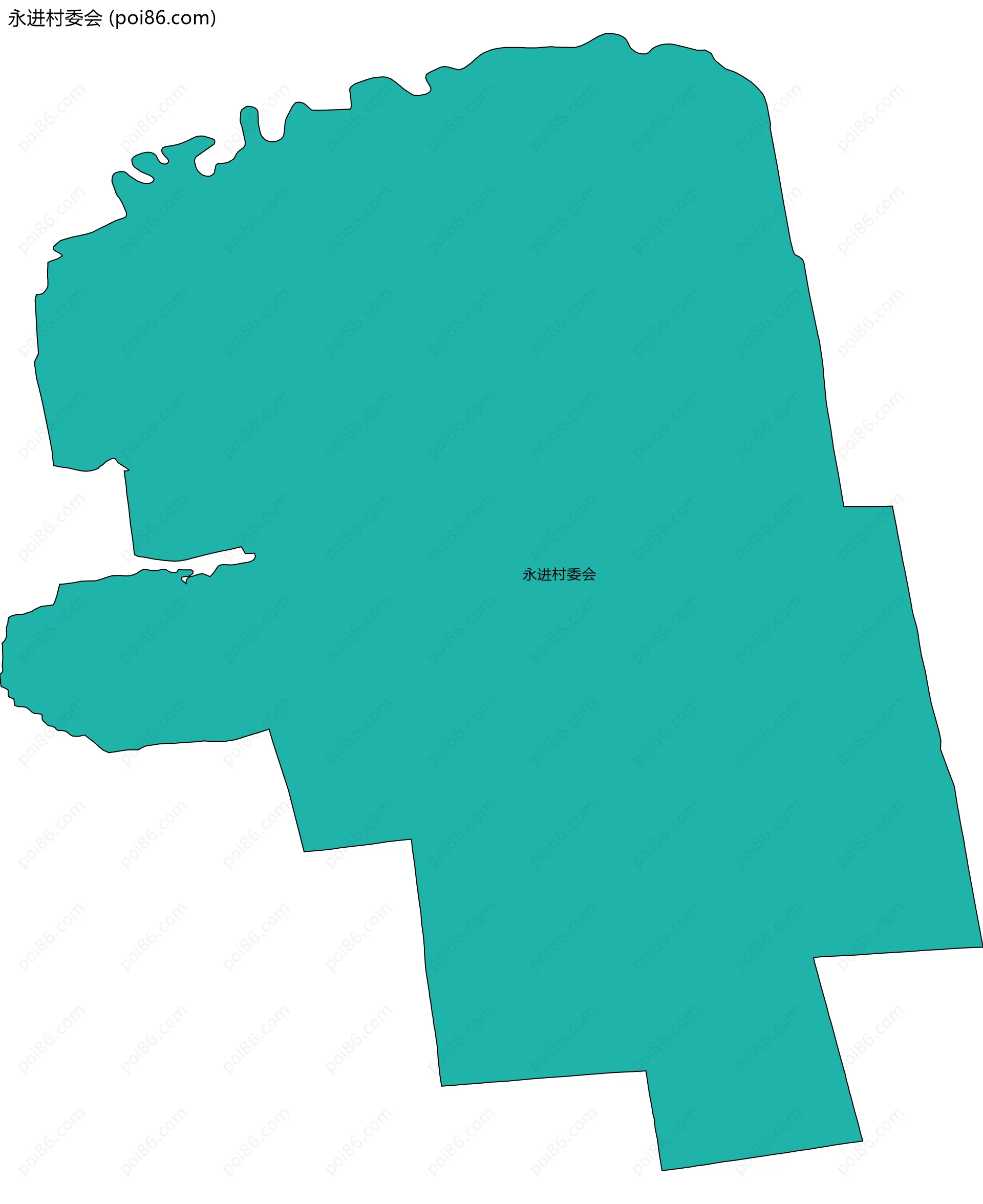 永进村委会边界地图