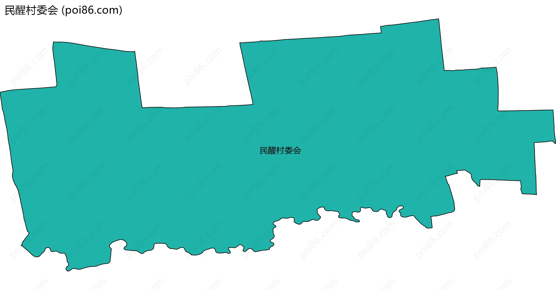 民醒村委会边界地图