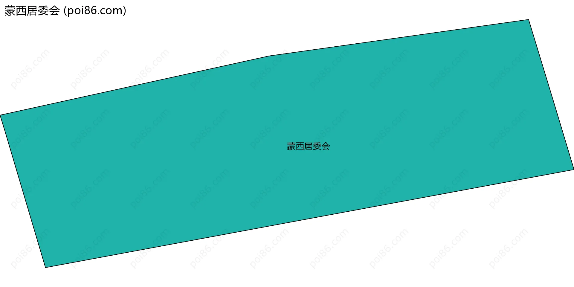 蒙西居委会边界地图