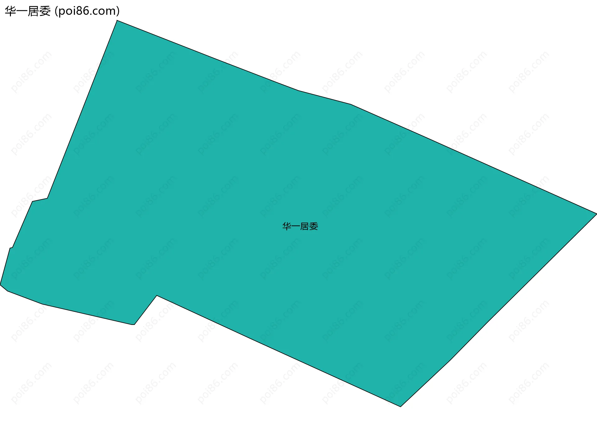 华一居委边界地图