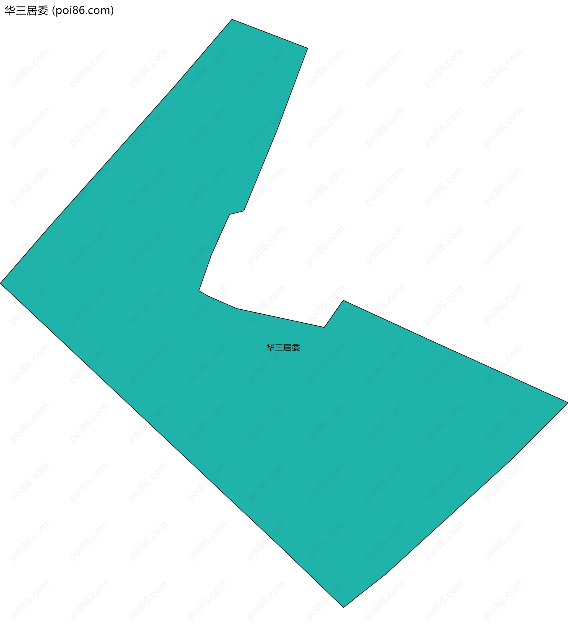 华三居委边界地图