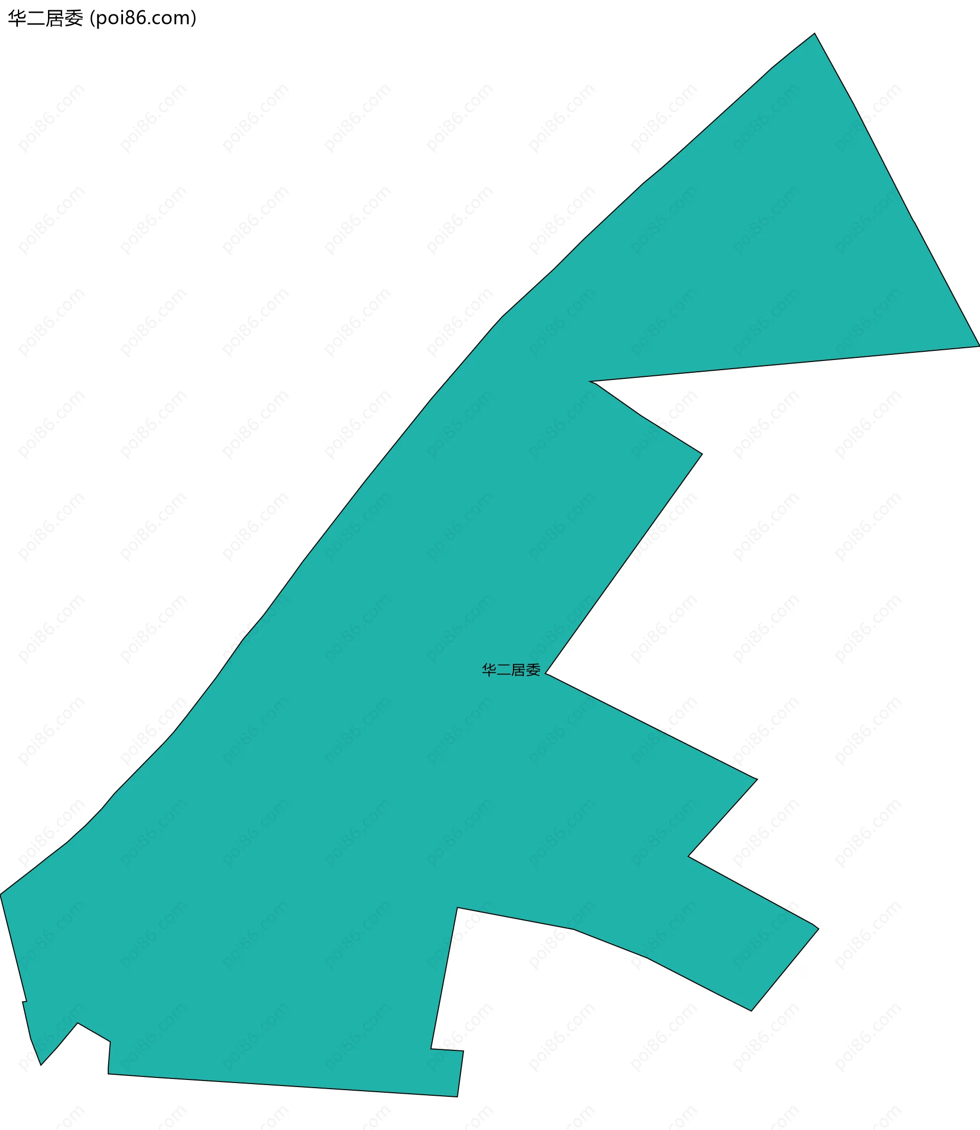 华二居委边界地图