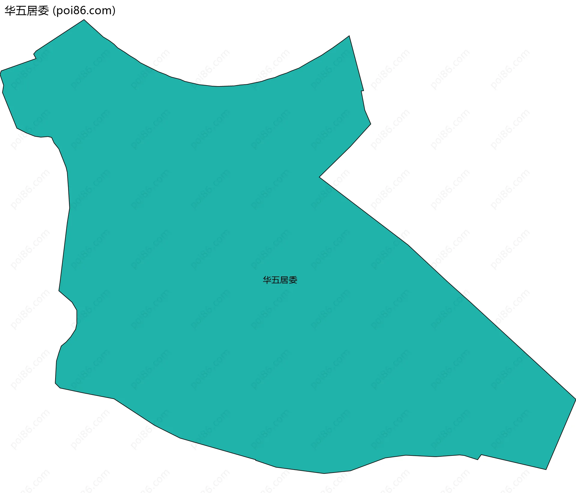 华五居委边界地图