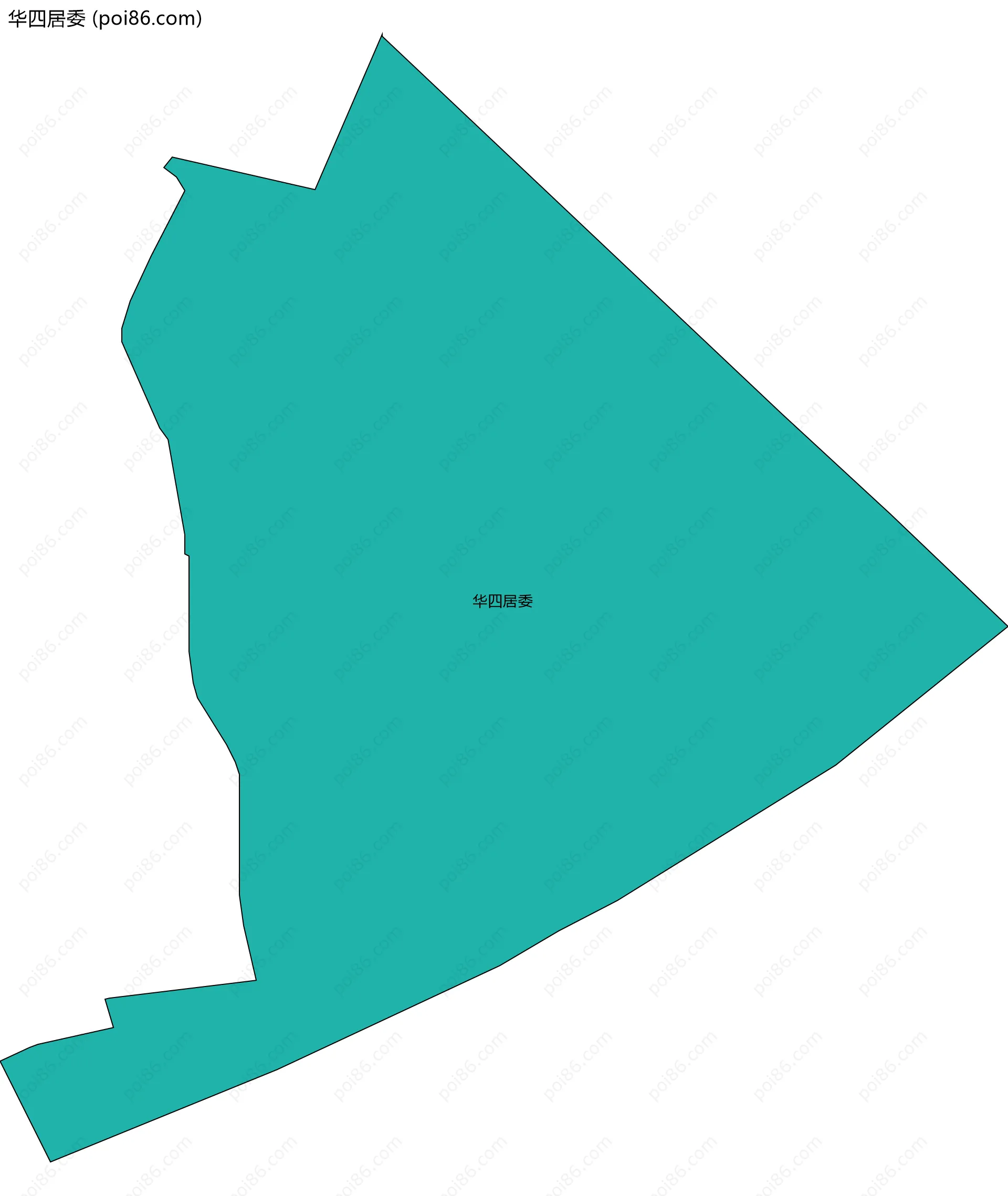 华四居委边界地图