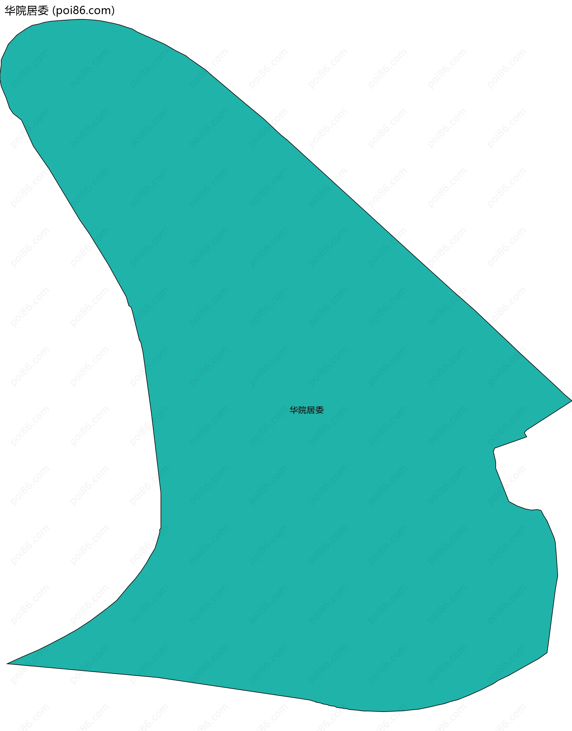 华院居委边界地图