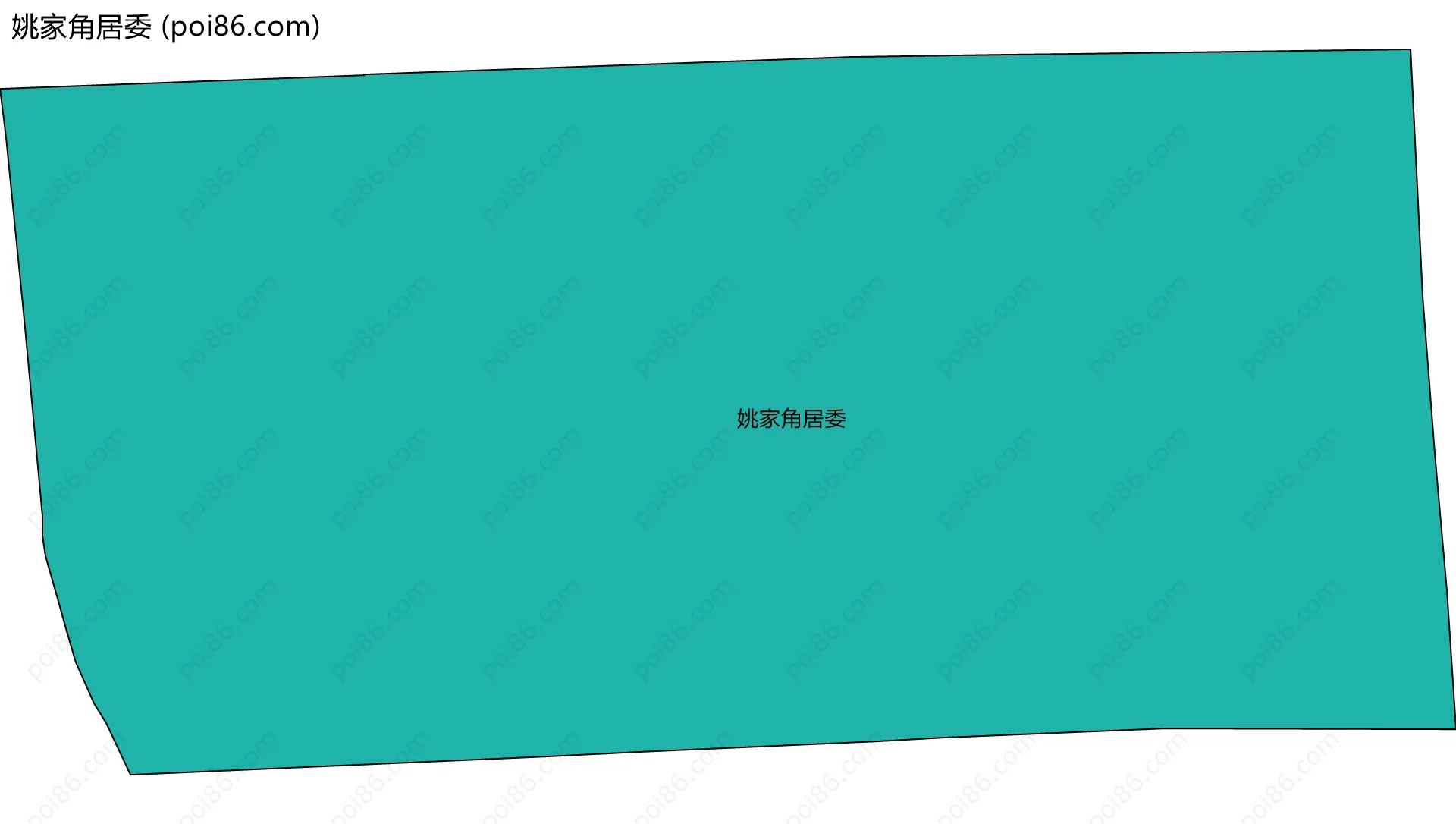 姚家角居委边界地图