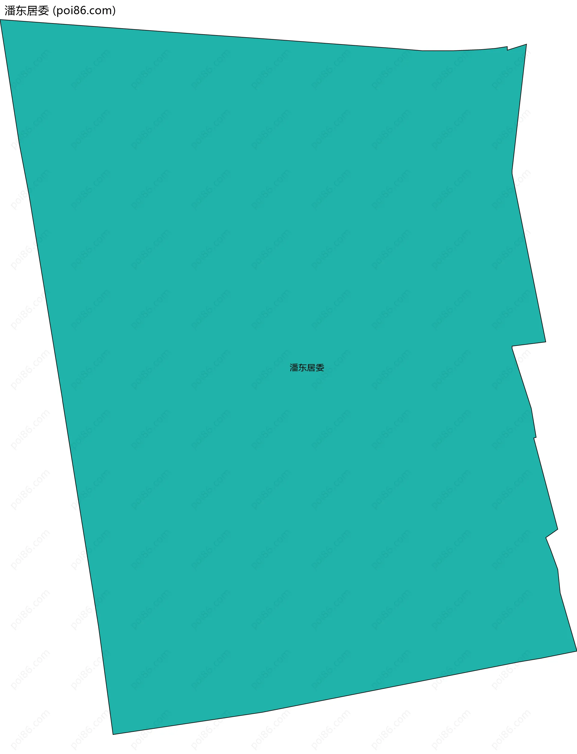 潘东居委边界地图